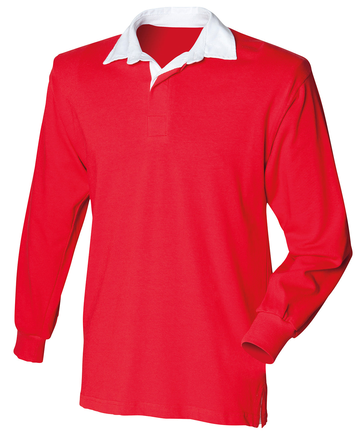 Pólóbolir - Kids Long Sleeve Plain Rugby Shirt