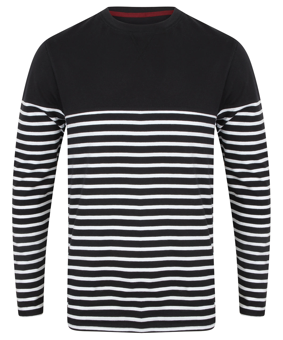 Stuttermabolir - Long Sleeve Breton Striped T