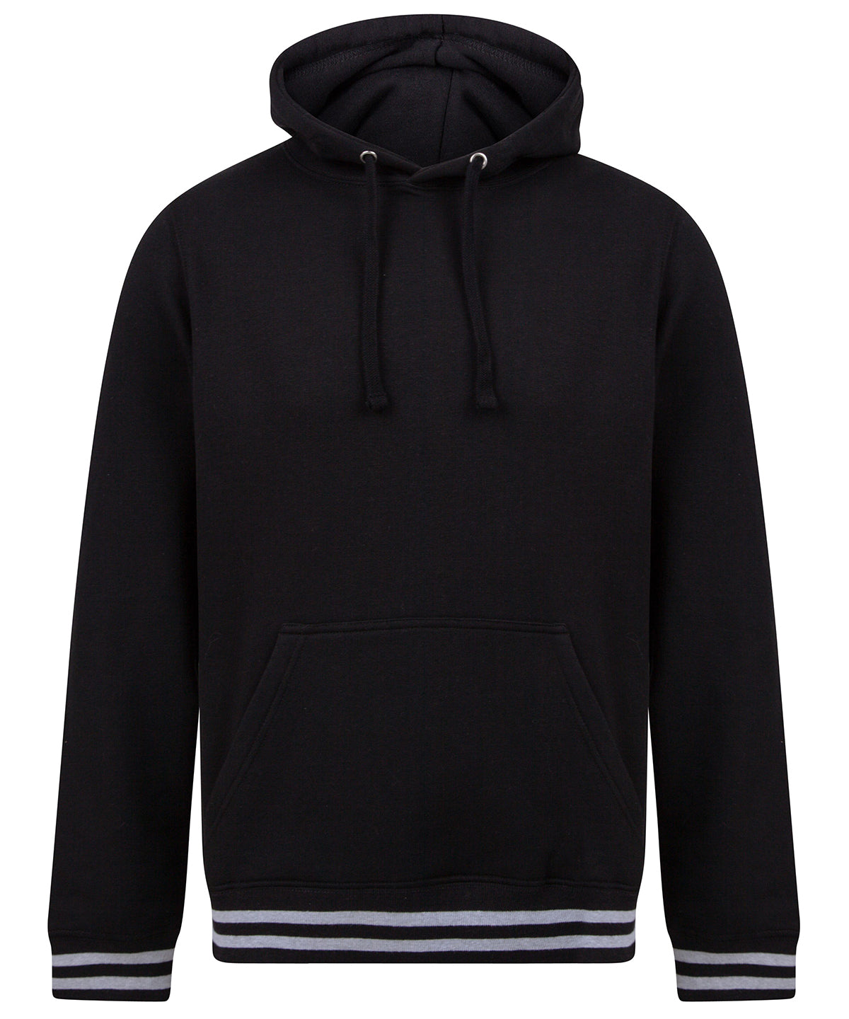 Hettupeysur - Hoodie With Striped Cuffs