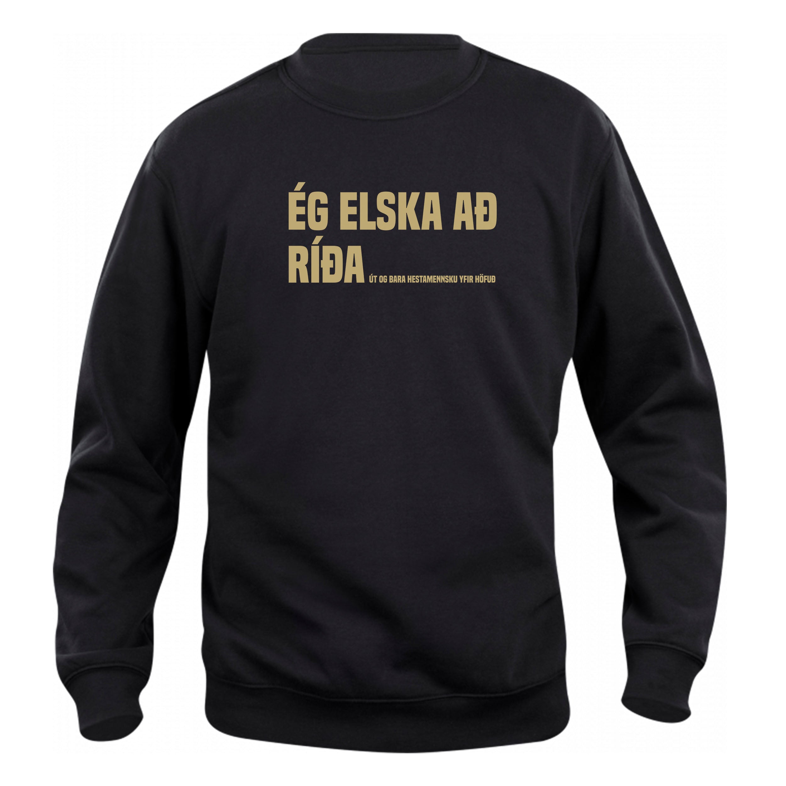 ÉG ELSKA AÐ RÍÐA - Peysa - Svört