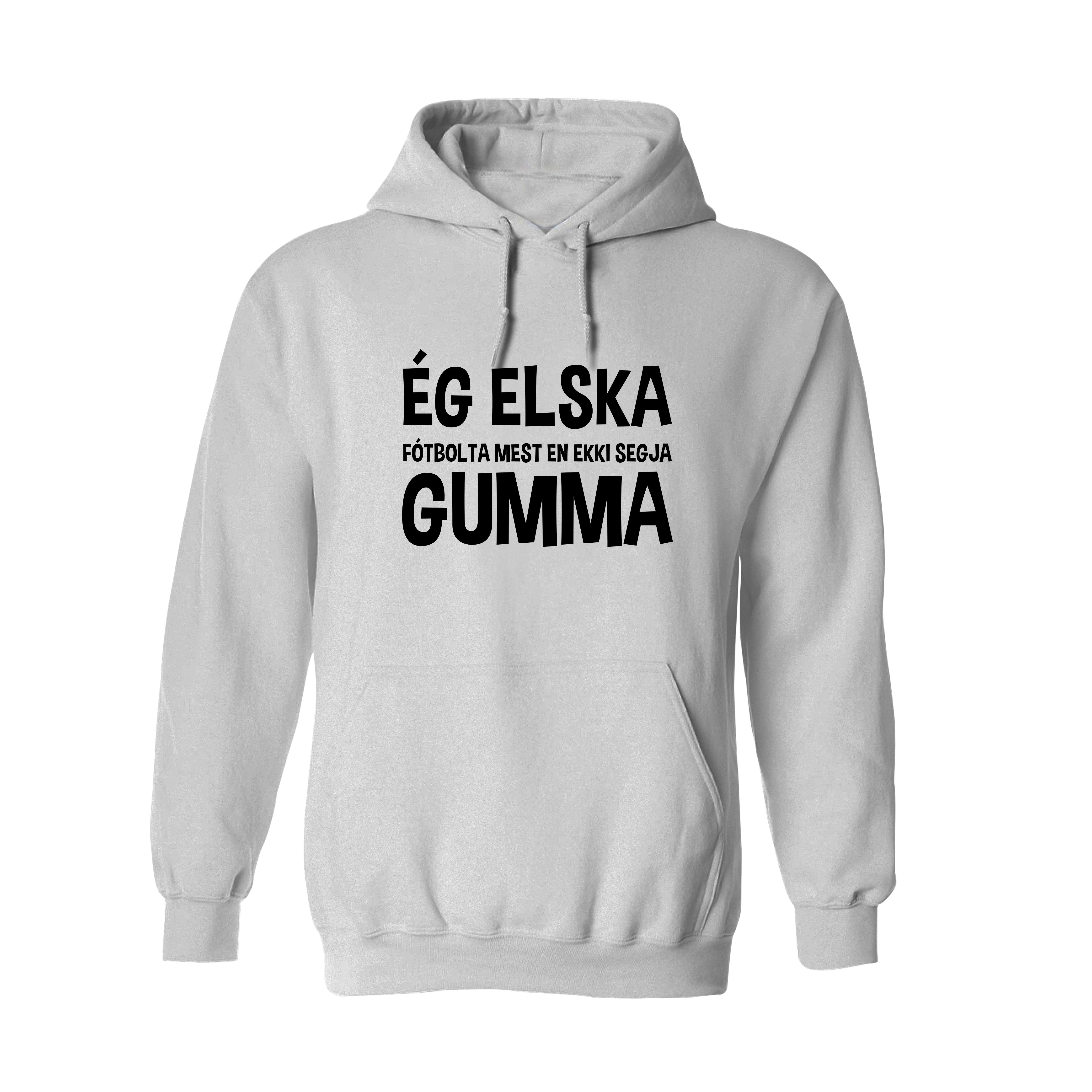 ÉG ELSKA MEST (breytilegur texti) - Hettupeysa - Hvít