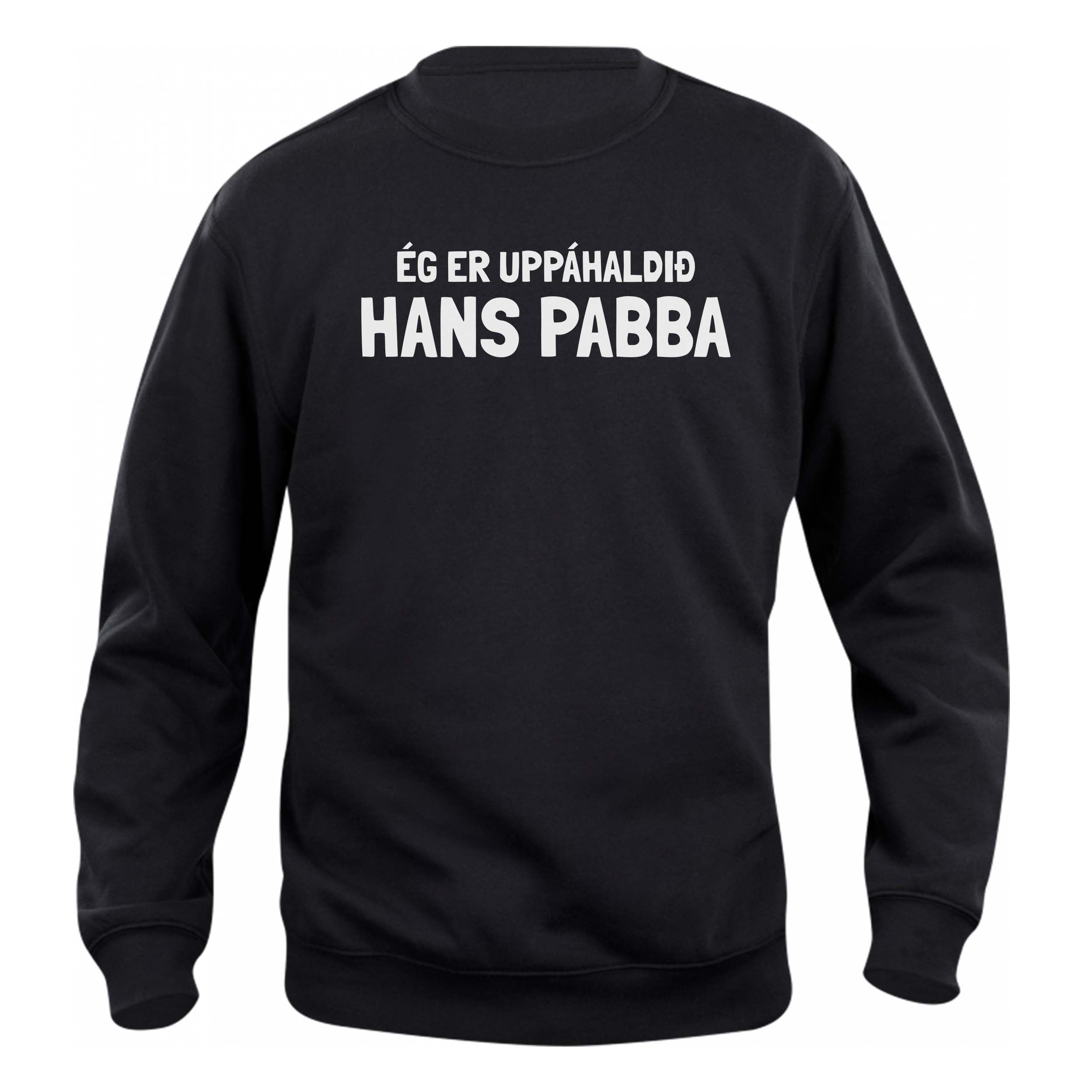ÉG ER - UPPÁHALDIÐ0 PABBA - Peysa - Svört