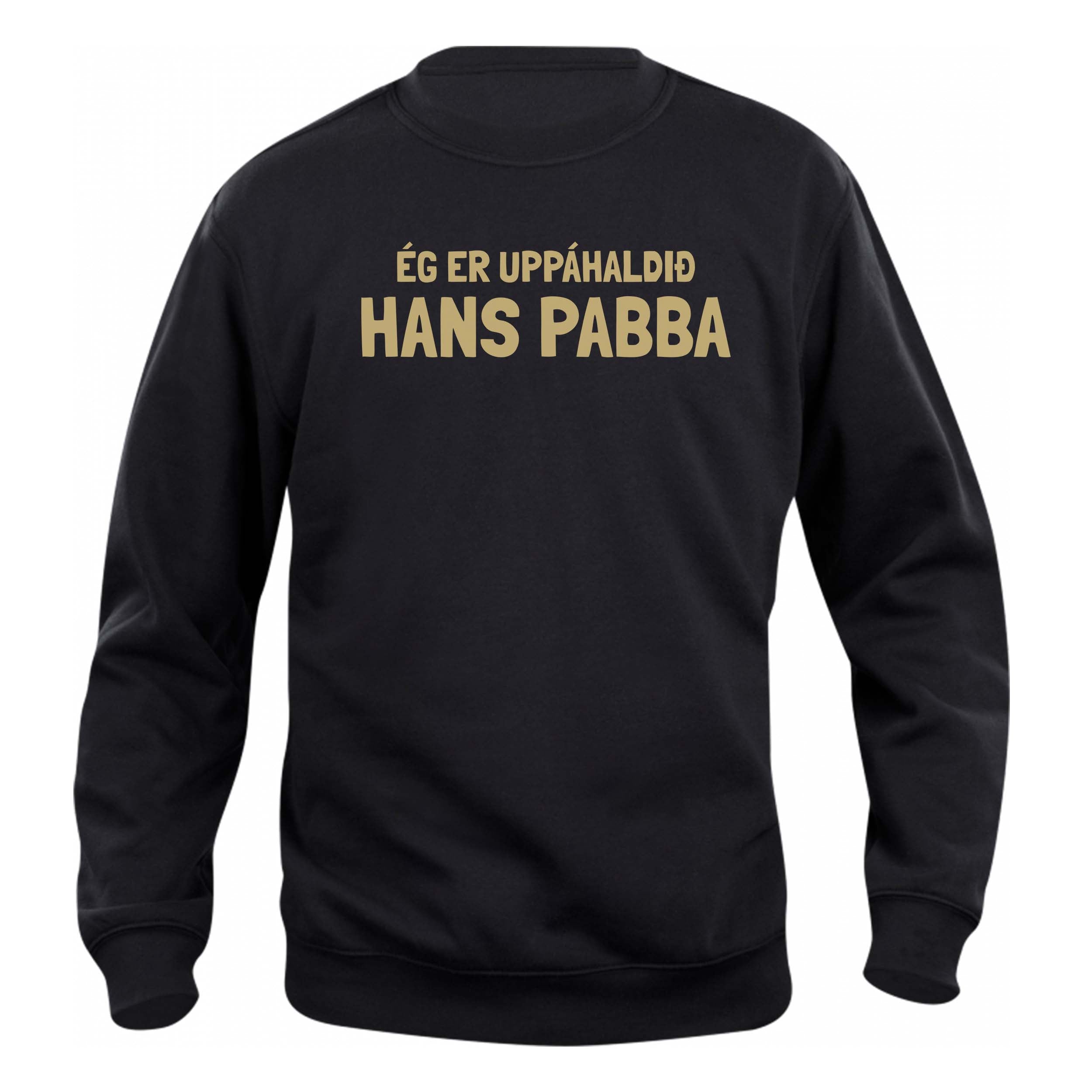 ÉG ER - UPPÁHALDIÐ0 PABBA - Peysa - Svört