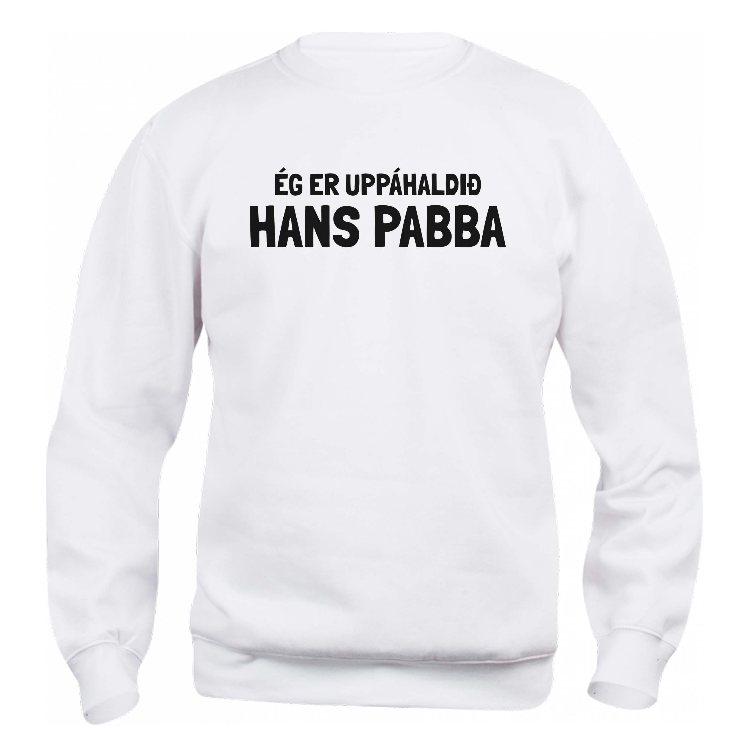 ÉG ER - UPPÁHALDIÐ0 PABBA - Peysa - Hvít