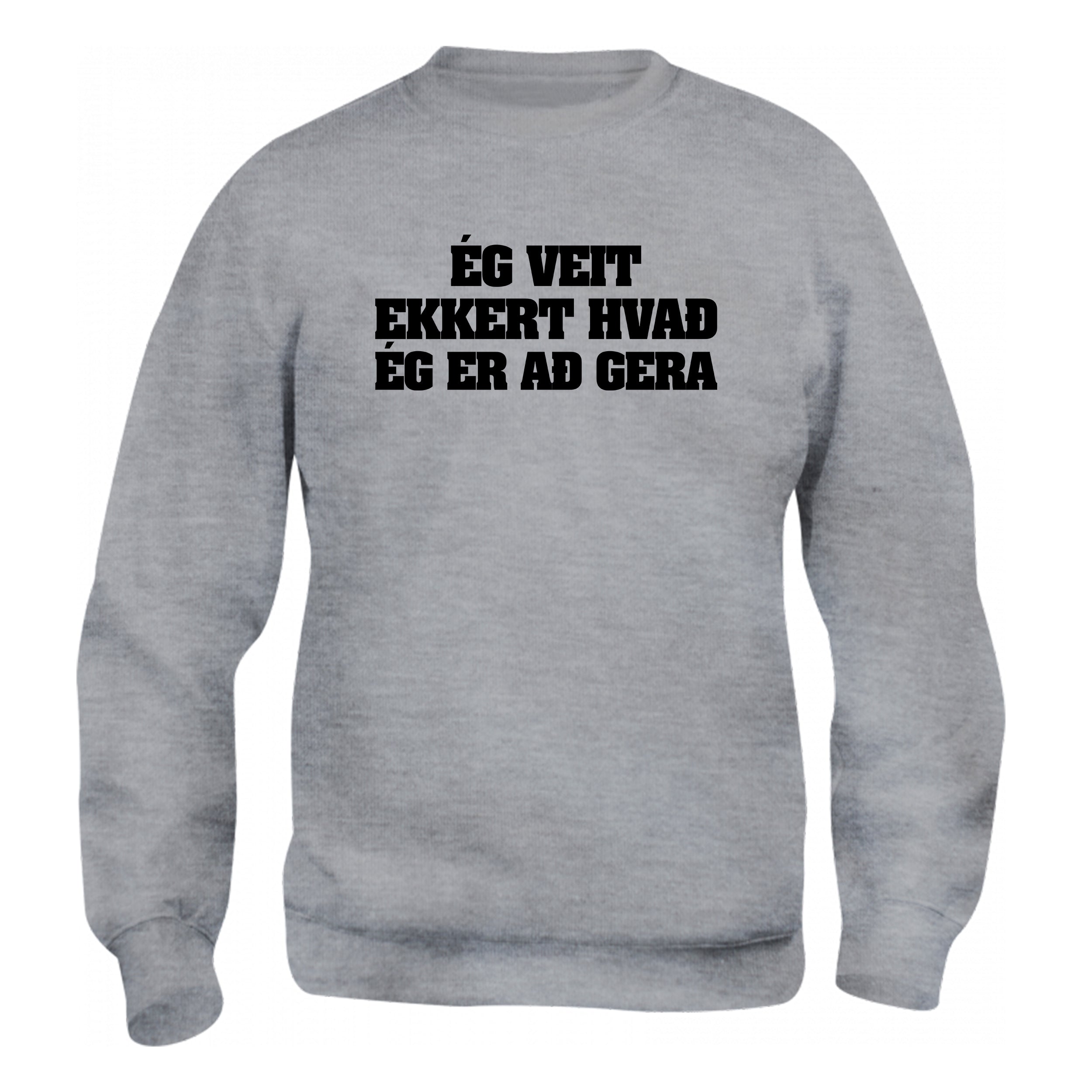 ÉG VEIT EKKERT HVAÐ ÉG ER AÐ GERA - Peysa - Grá
