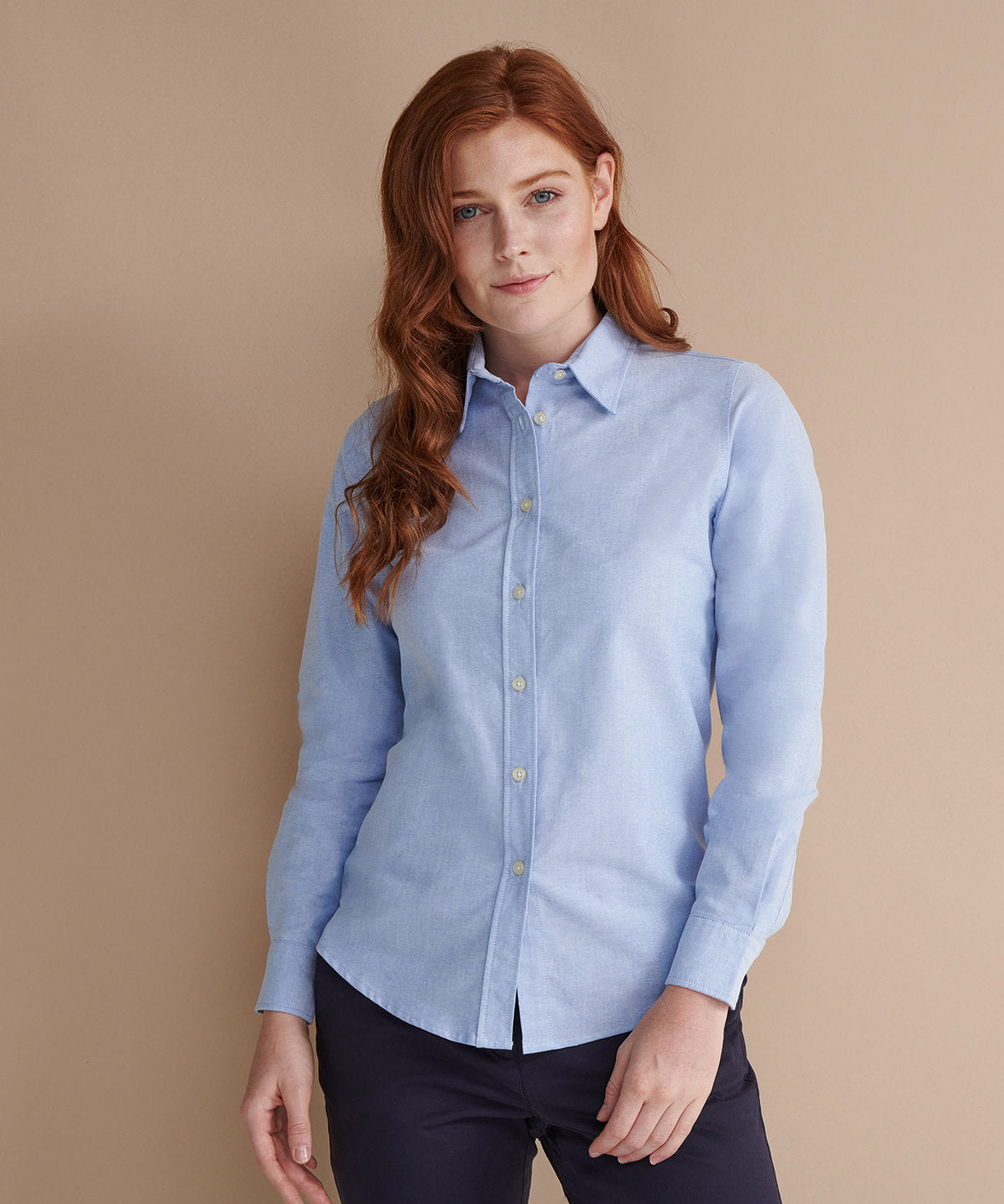 Bolir - Women's Classic Long Sleeve Oxford Shirt