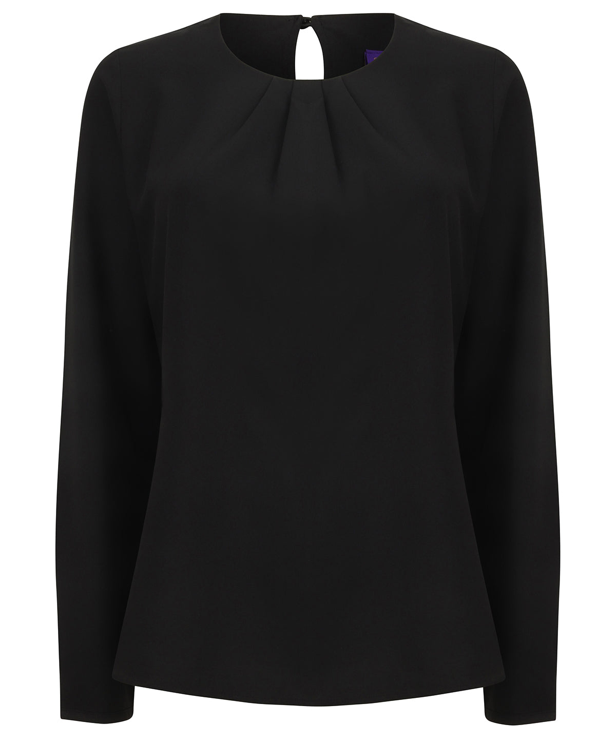 Blússur - Women's Pleat Front Long Sleeve Blouse