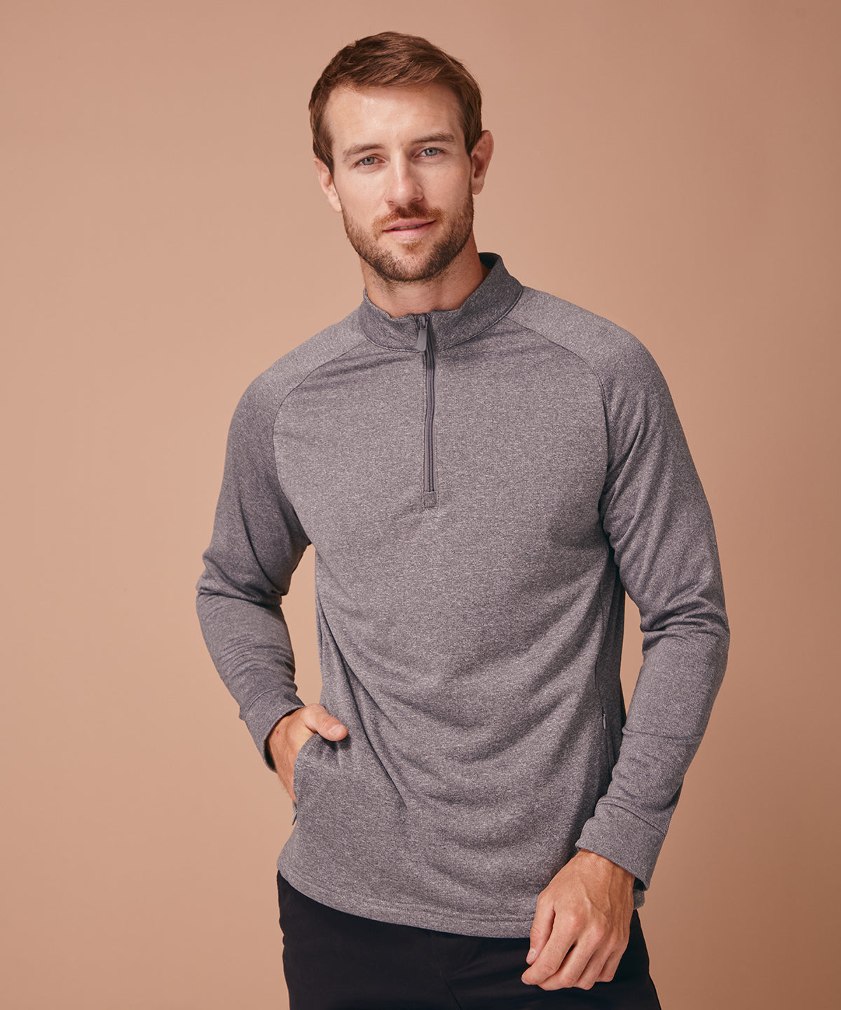 Háskólapeysur - ¼ Zip Top With Wicking Finish