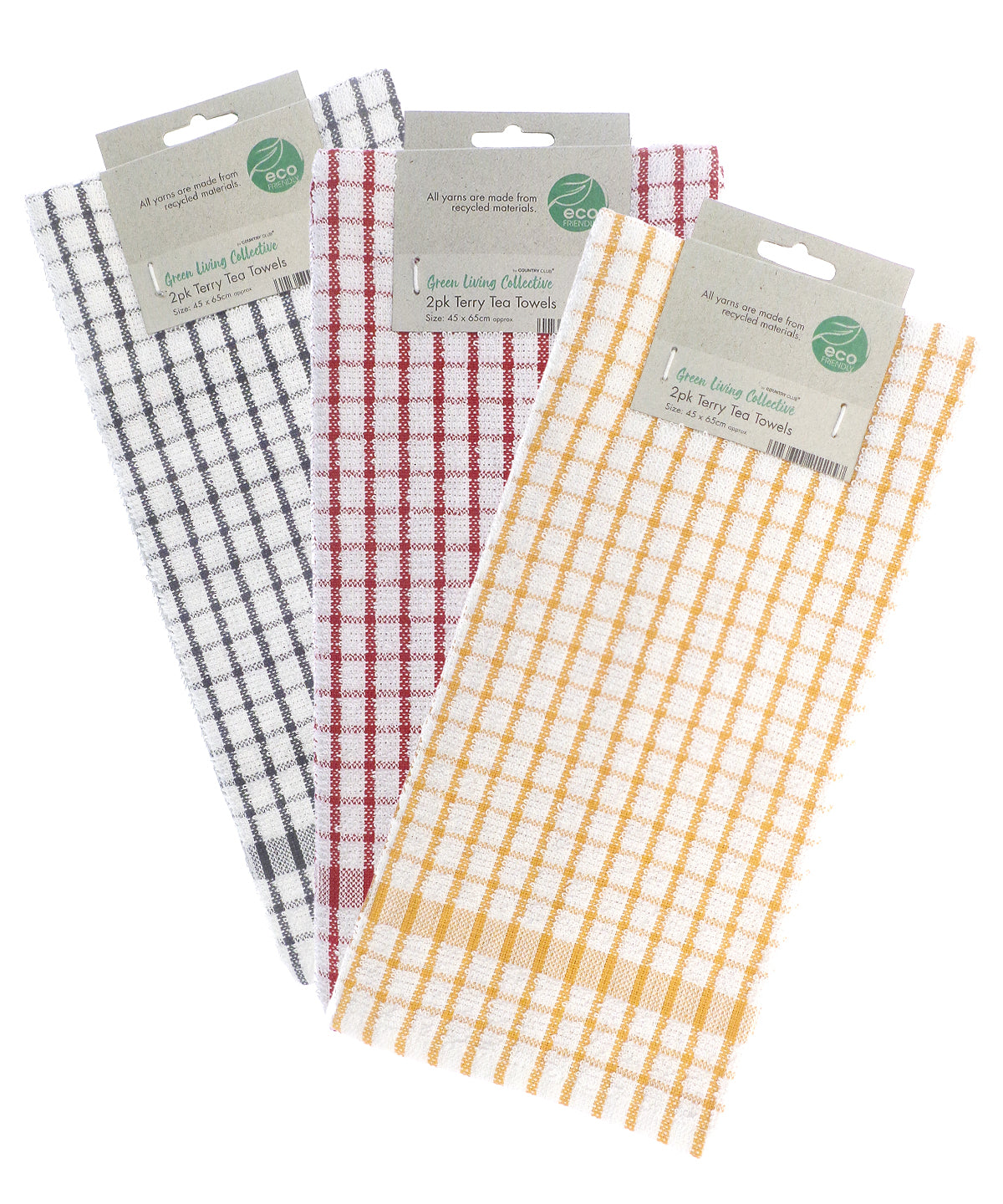 Handklæði - Recycled Terry Tea Towels (2-pack)