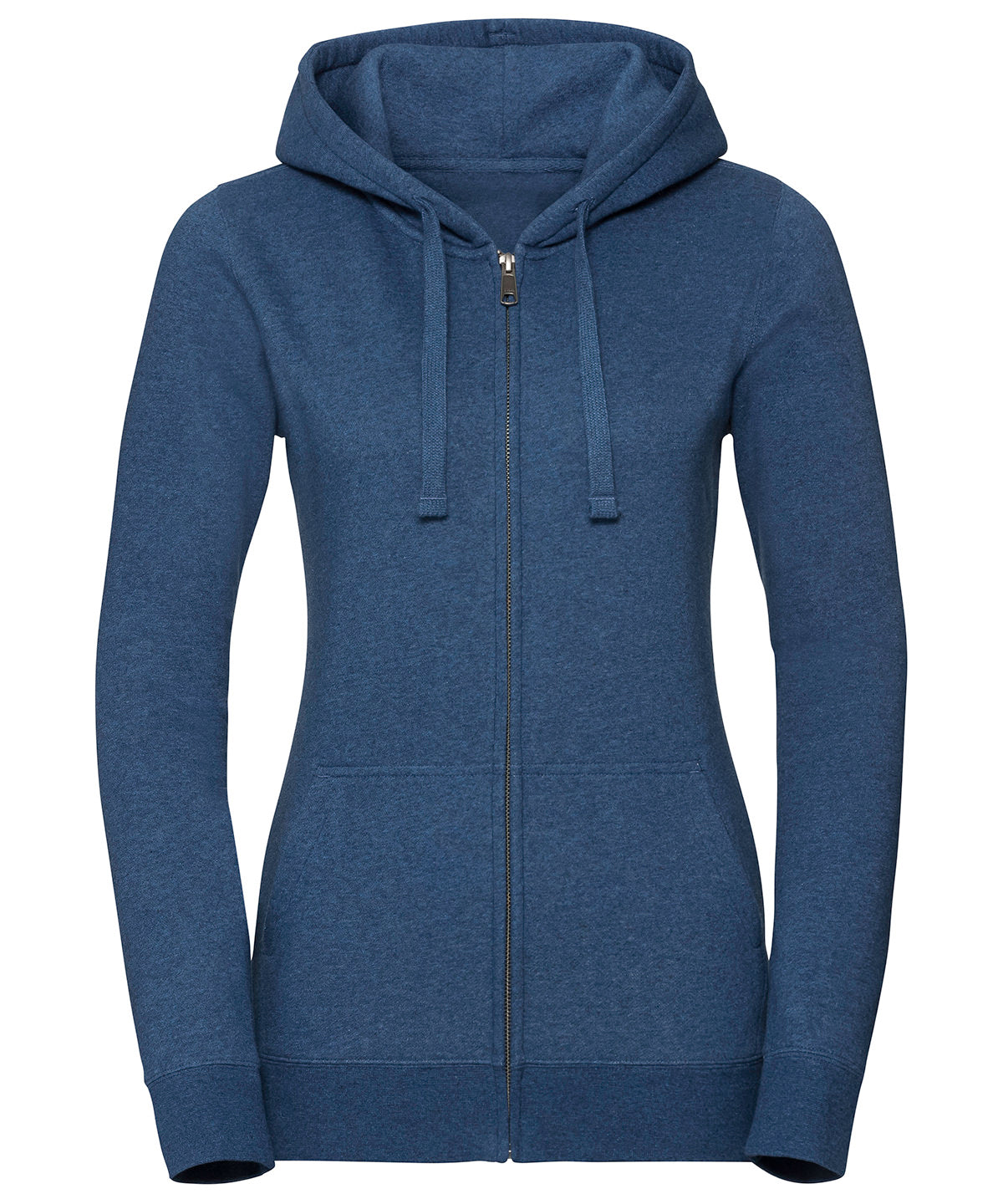 Hettupeysur - Women's Authentic Melange Zipped Hood Sweatshirt