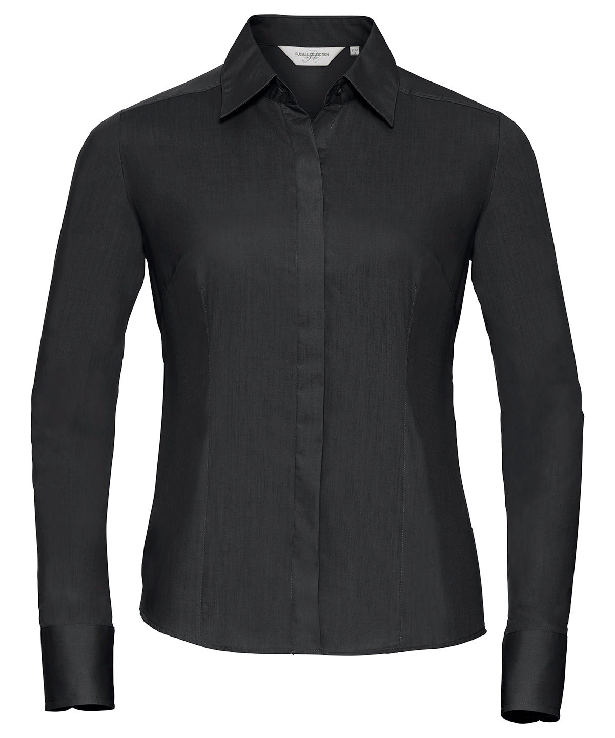Bolir - Women's Long Sleeve Polycotton Easycare Fitted Poplin Shirt