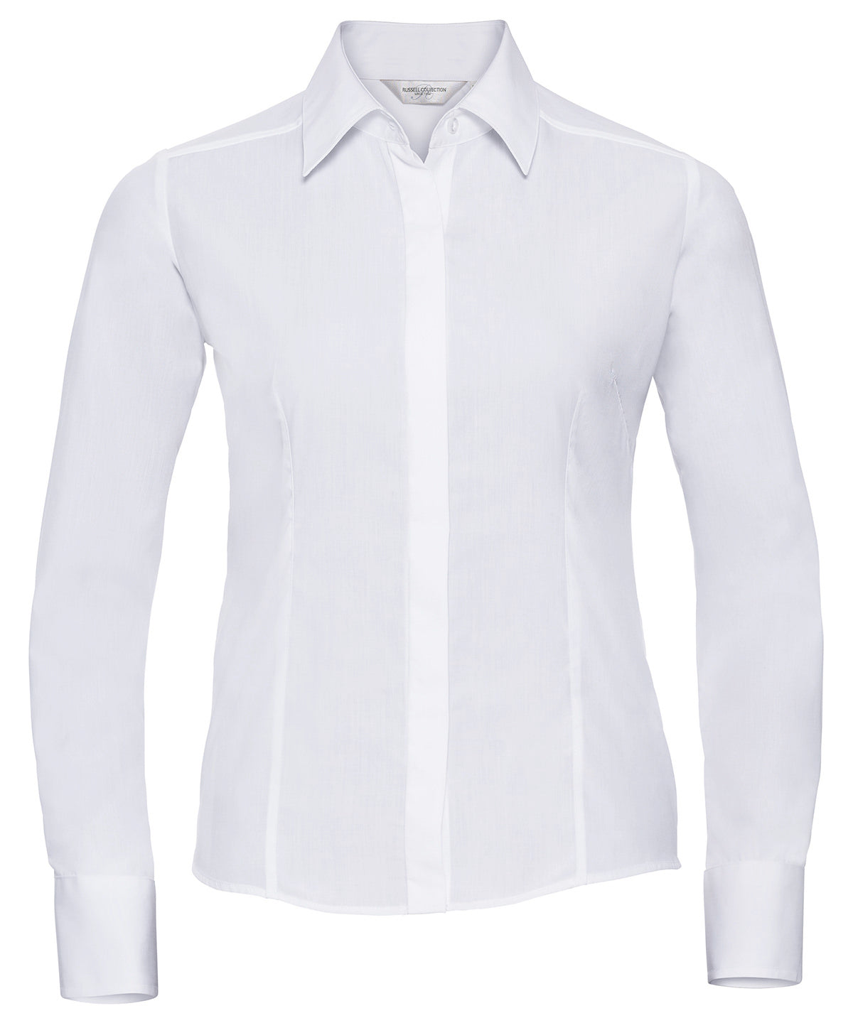 Bolir - Women's Long Sleeve Polycotton Easycare Fitted Poplin Shirt