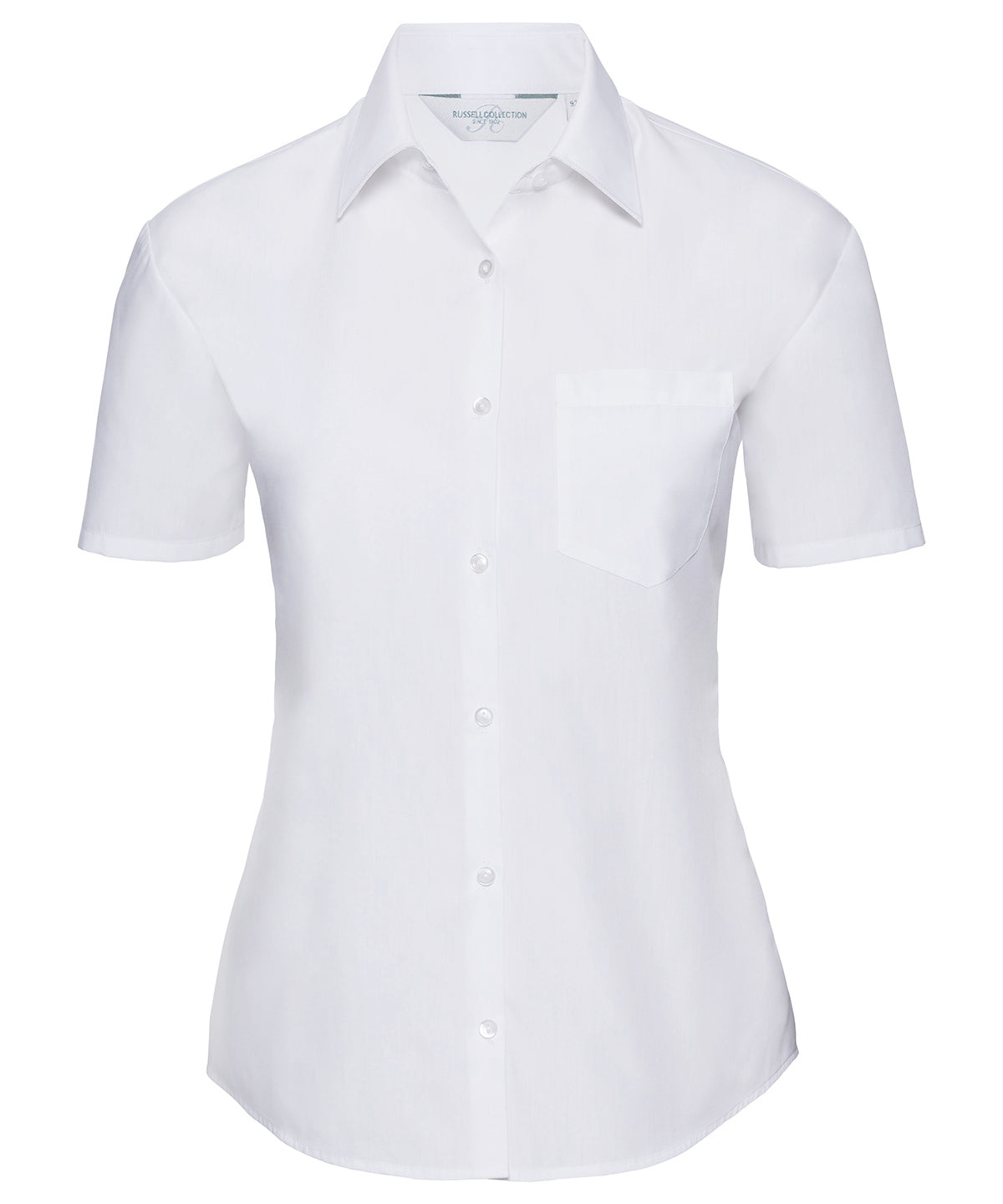Bolir - Women's Short Sleeve Polycotton Easycare Poplin Shirt