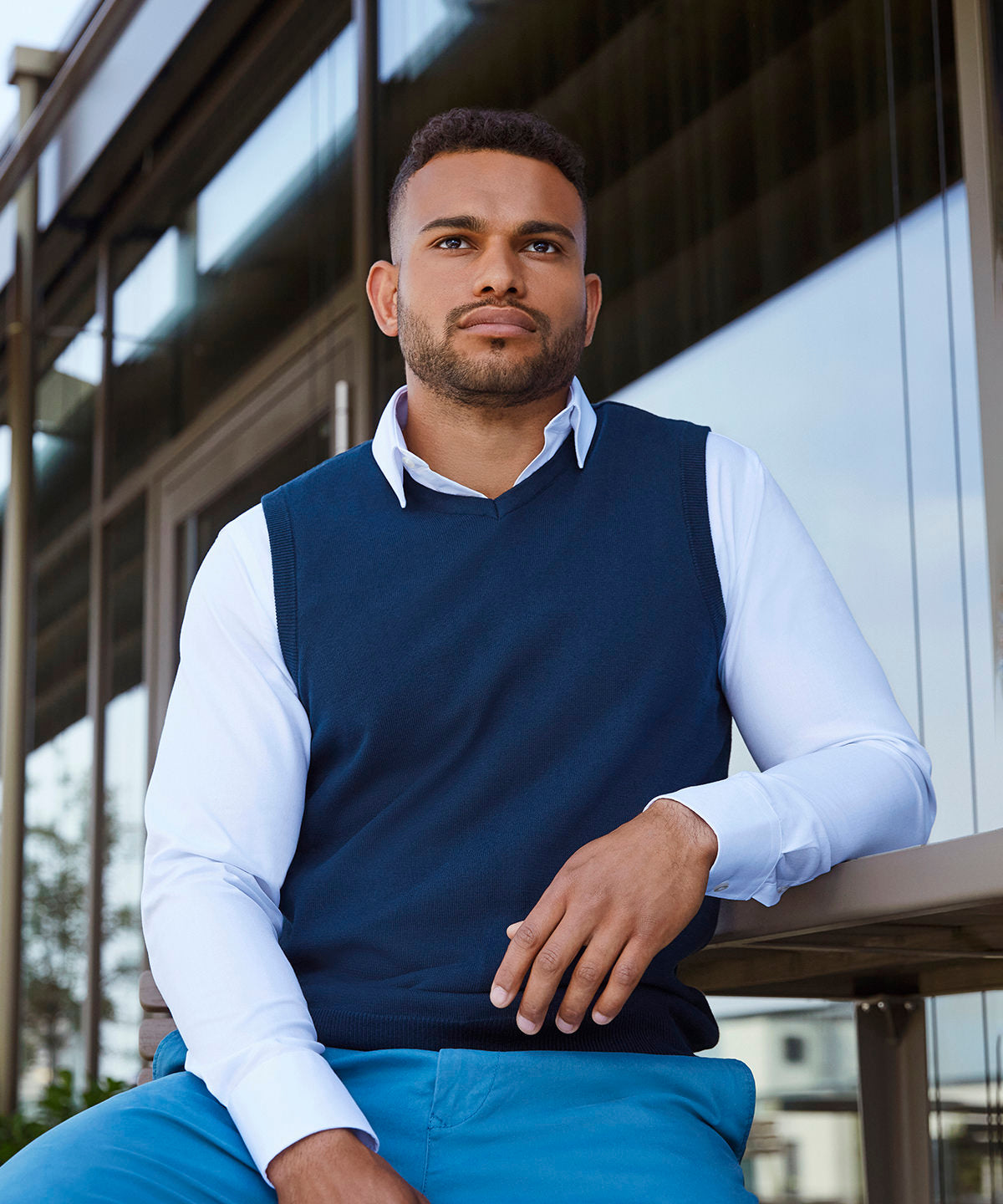 Bolir - Long Sleeve Herringbone Shirt