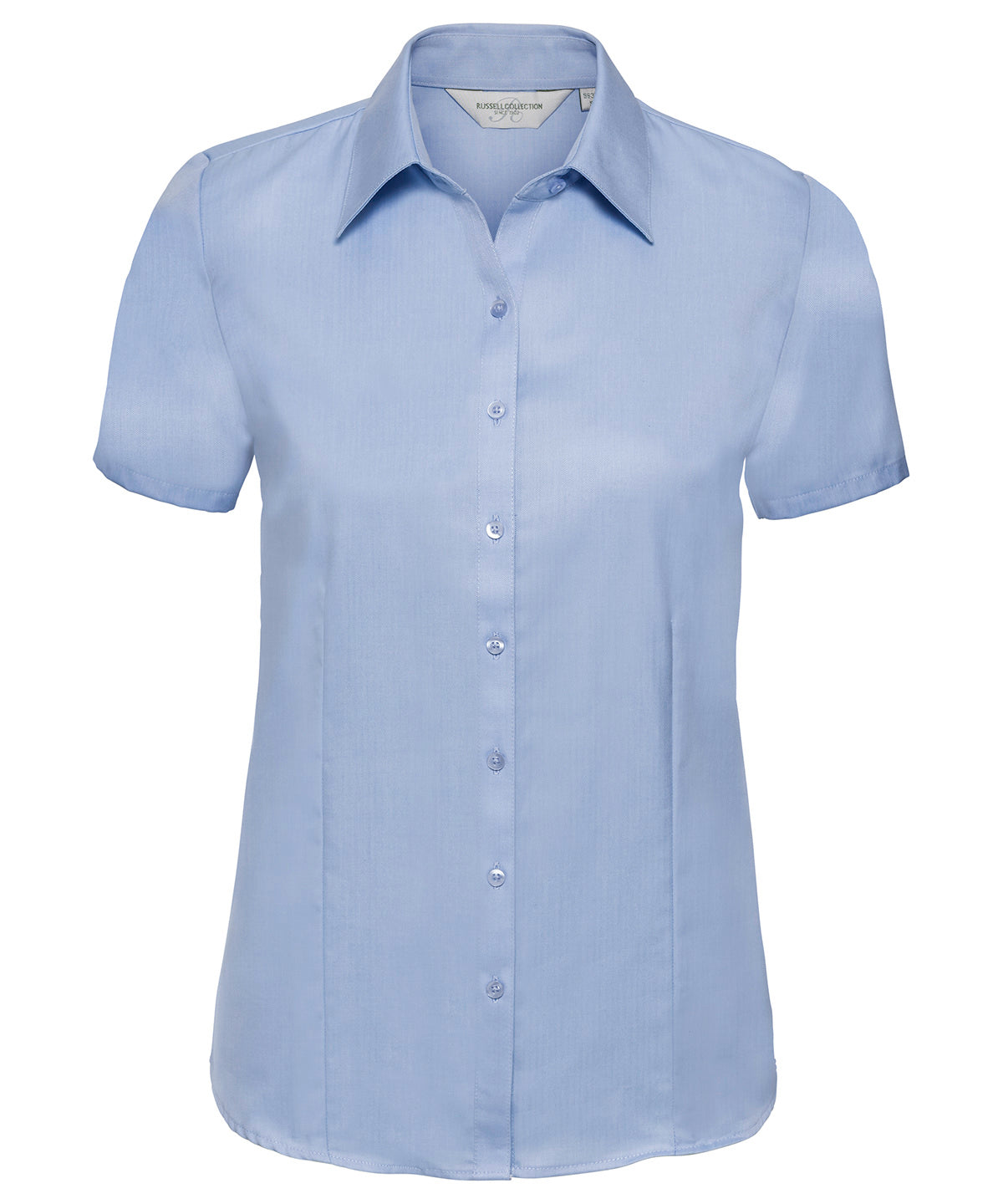 Bolir - Women's Short Sleeve Herringbone Shirt