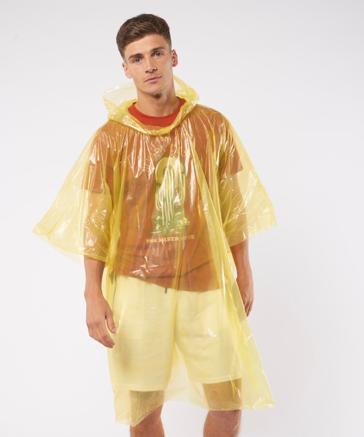 Ponchos - Emergency Hooded Plastic Poncho