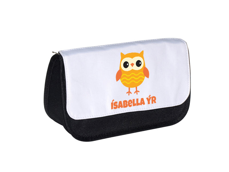 Pennaveski með Uglu og nafni barnsins