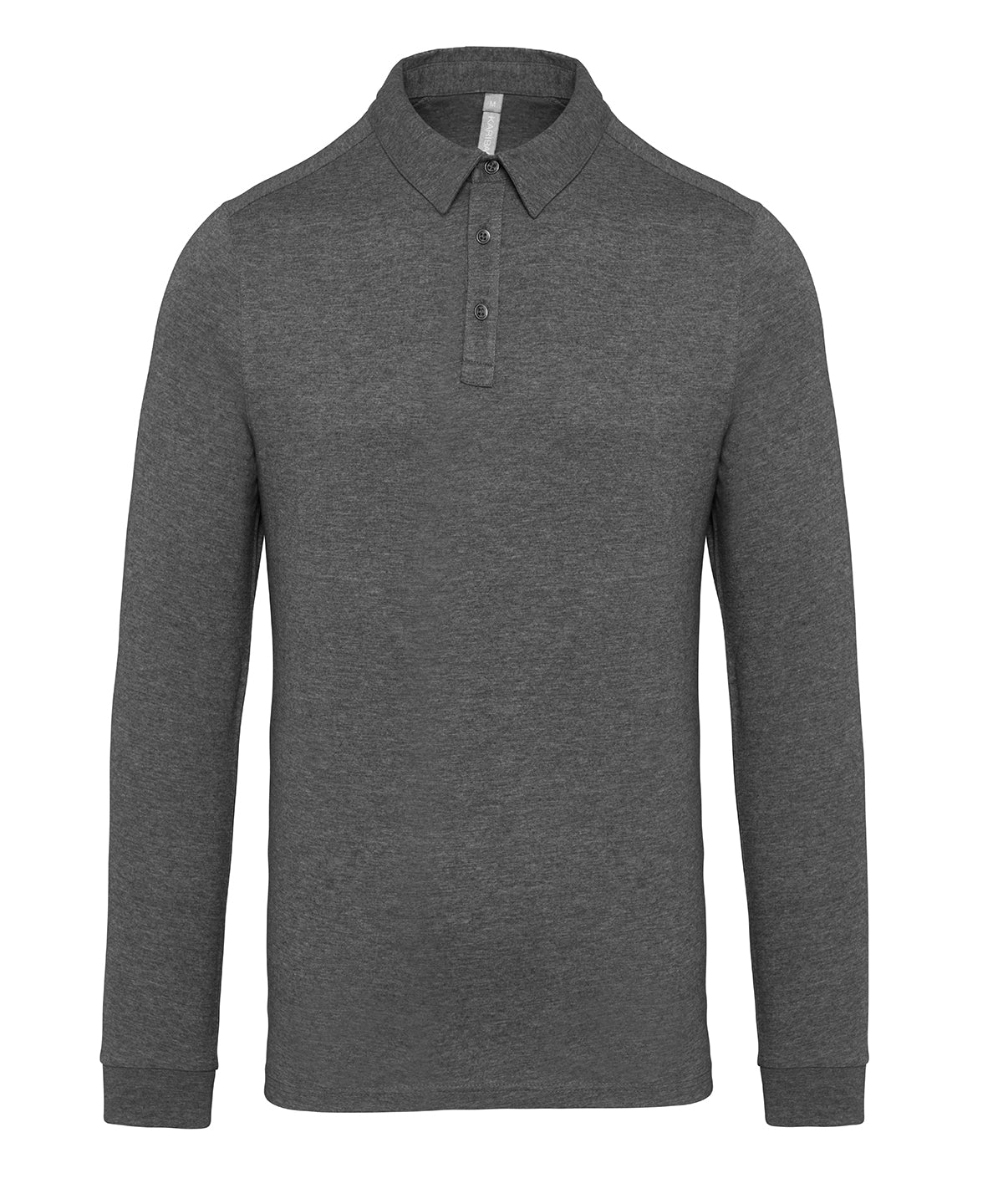 Pólóbolir - Jersey Knit Long Sleeve Polo Shirt