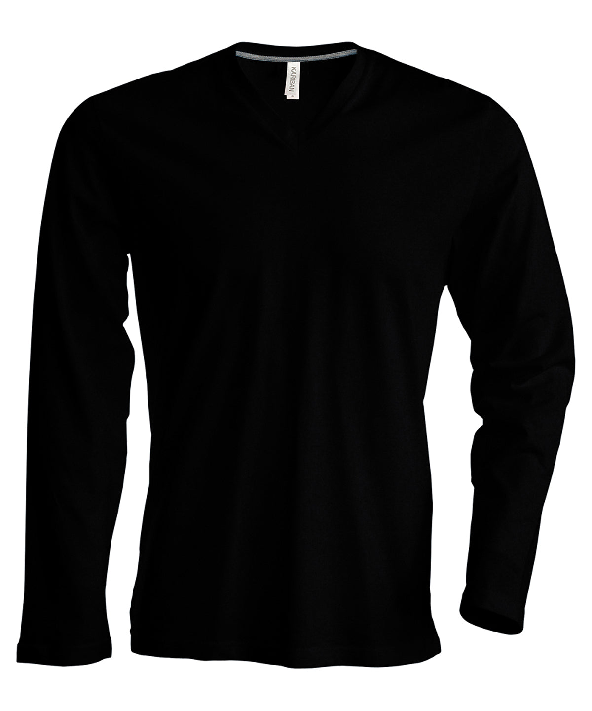 Stuttermabolir - Men's Long-sleeved V-neck T-shirt