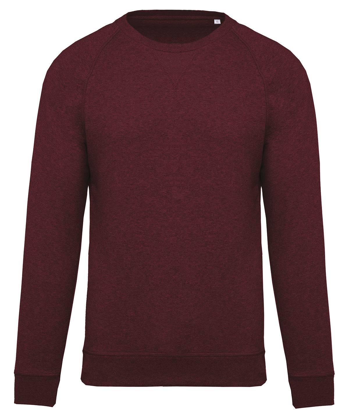 Háskólapeysur - Men's Organic Cotton Crew Neck Raglan Sleeve Sweatshirt
