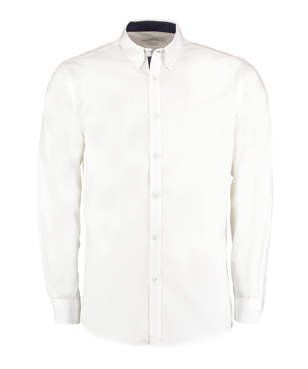 Bolir - Contrast Premium Oxford Shirt (button-down Collar) Long-sleeved (tailored Fit)