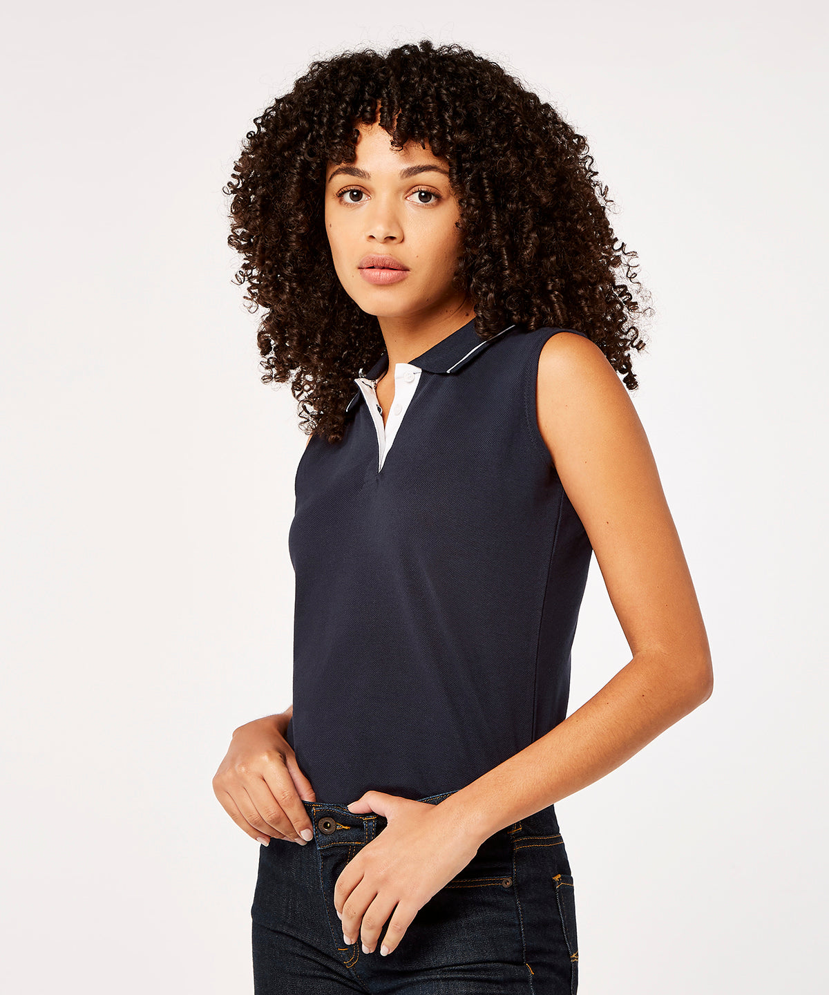 Pólóbolir - Women's Gamegear® Proactive Sleeveless Polo (classic Fit)