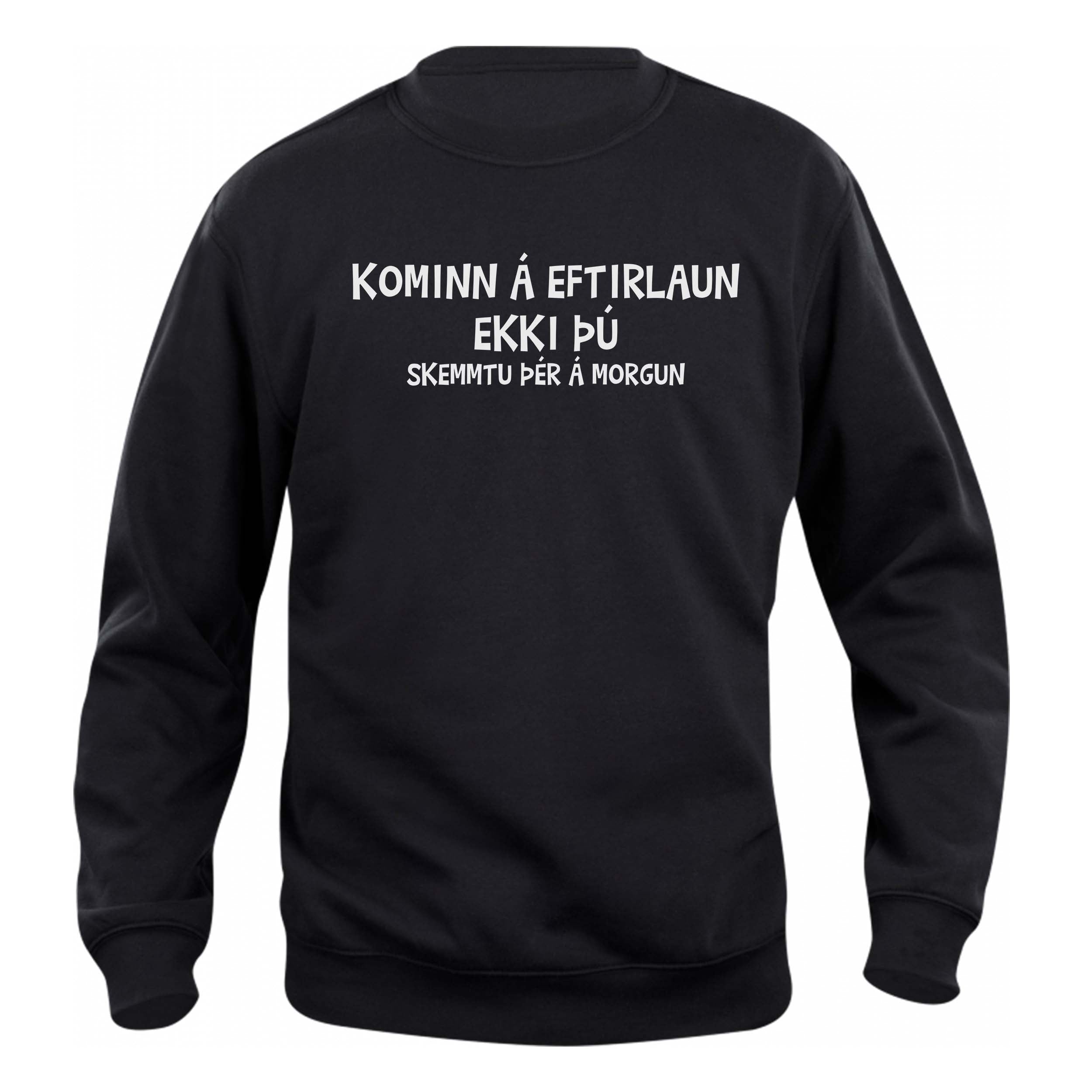 KOMINN Á EFTIRLAUN - Peysa - Svört
