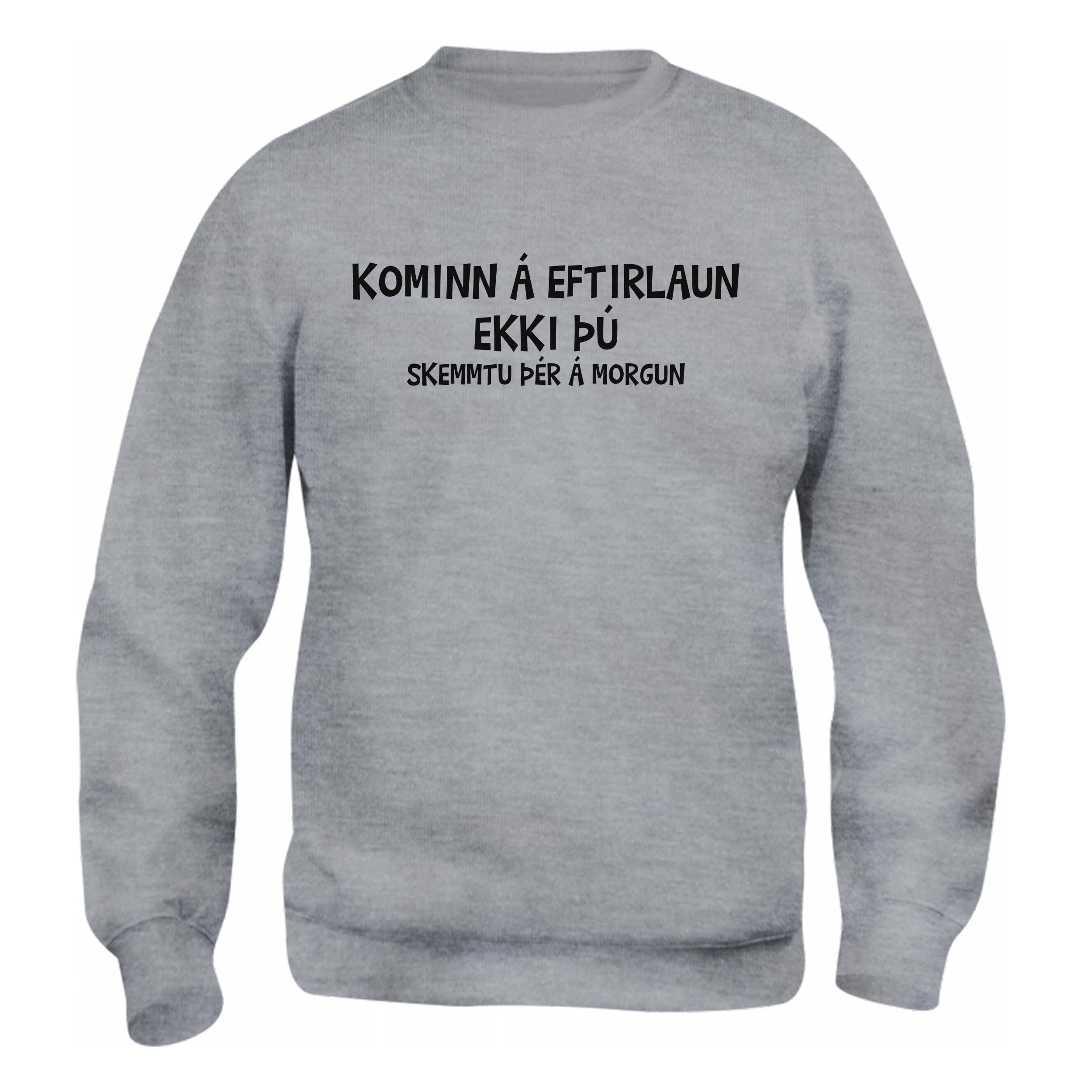 KOMINN Á EFTIRLAUN - Peysa - Grá