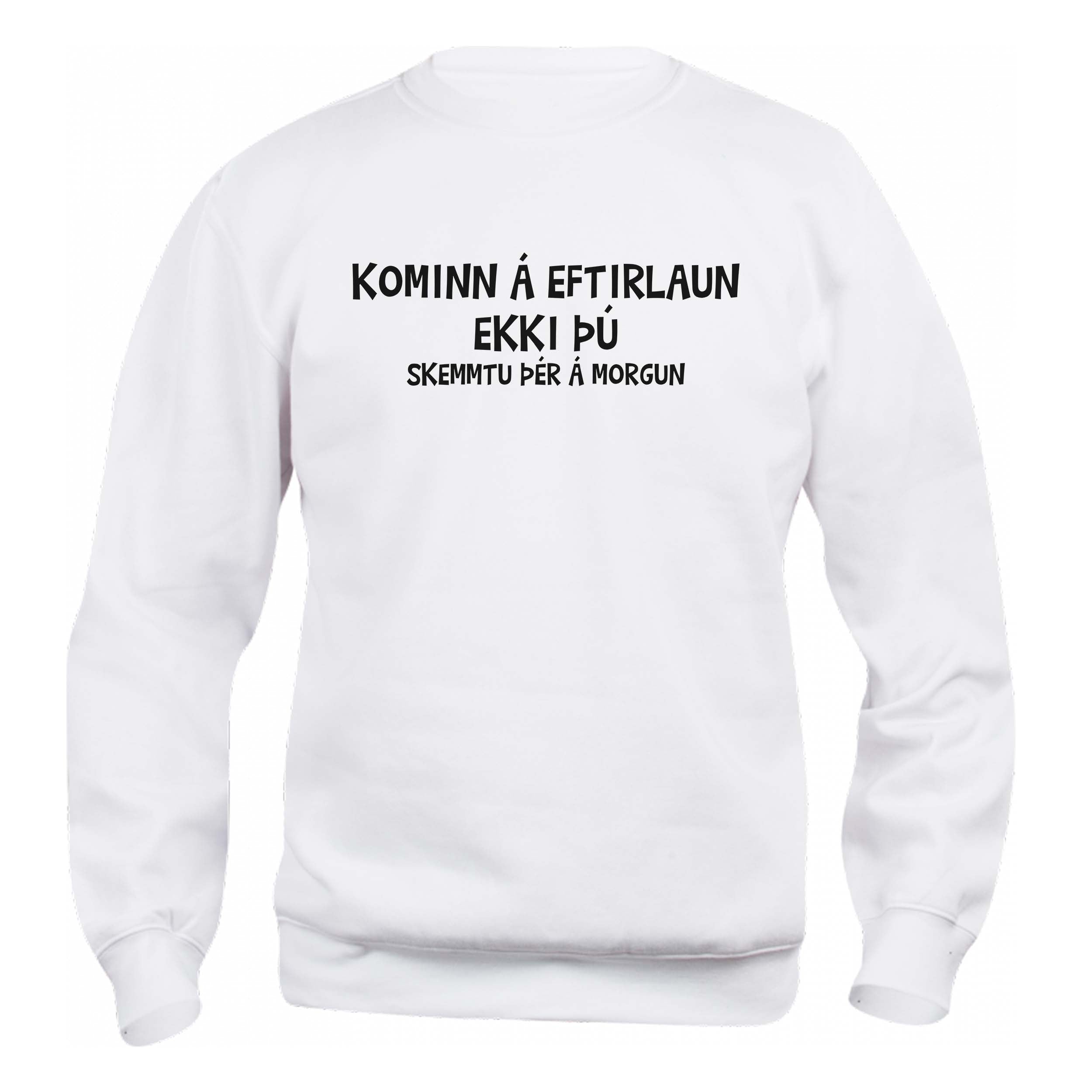 KOMINN Á EFTIRLAUN - Peysa - Hvít