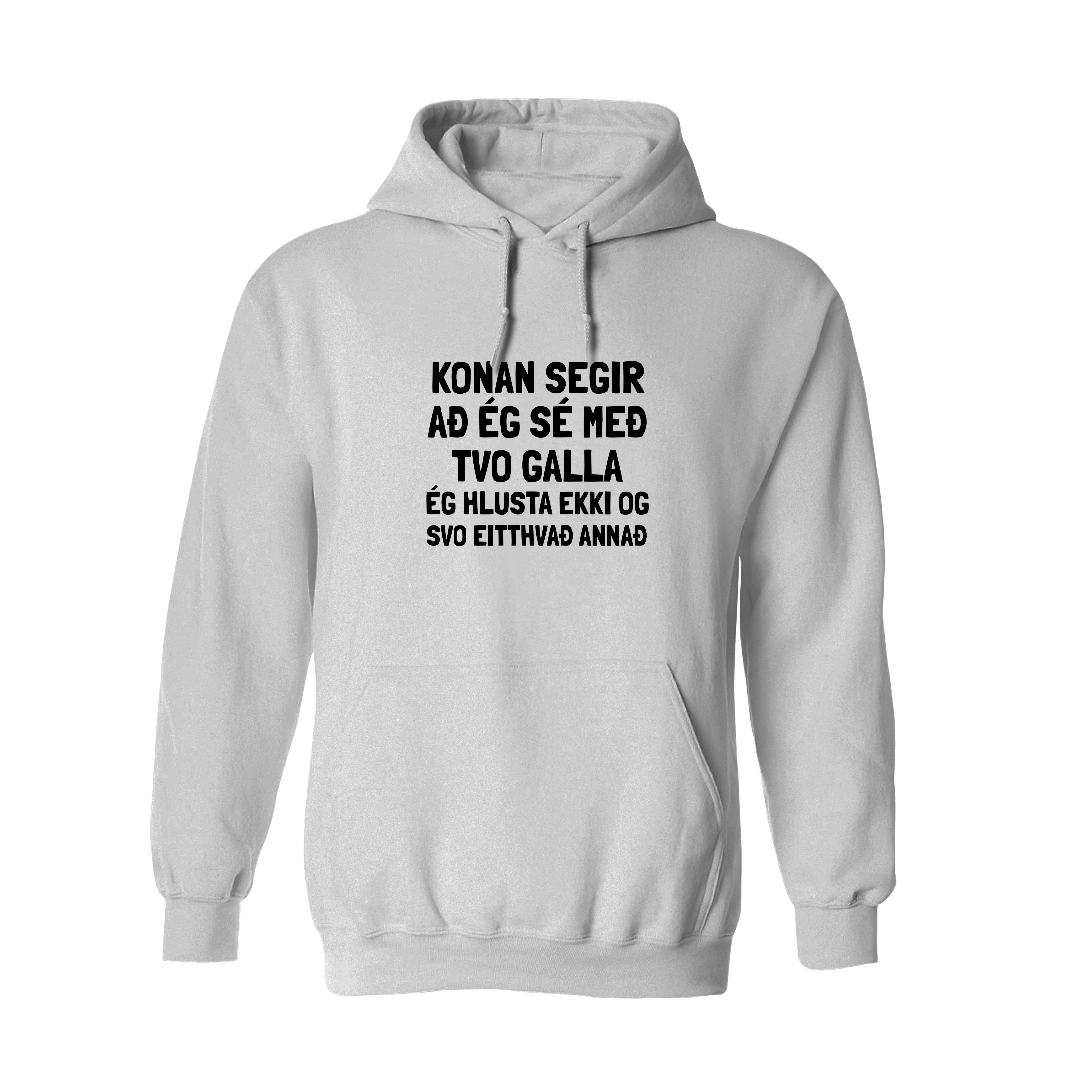 KONAN SEGIR - Hettupeysa - Hvít