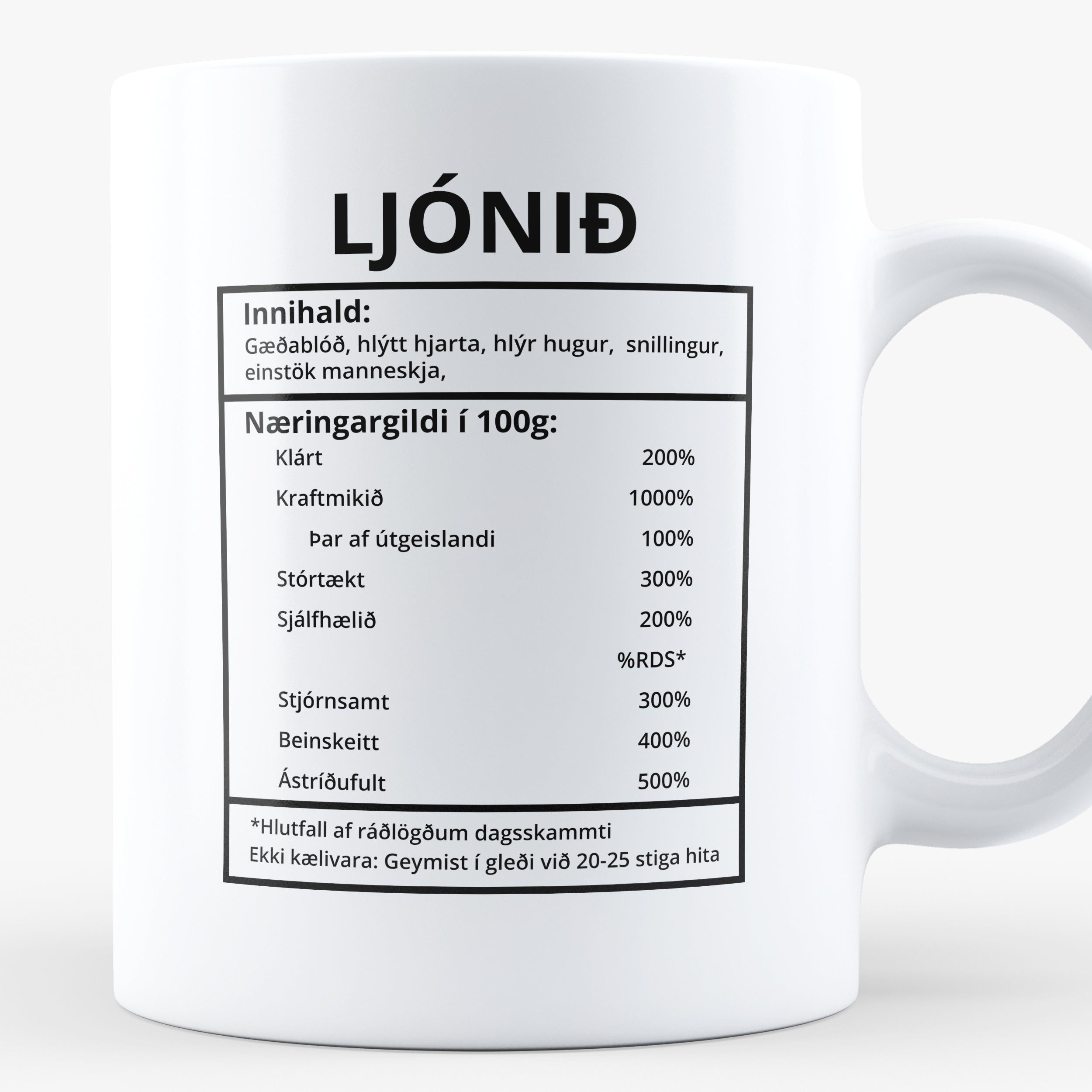 Ljónið innihaldslýsing - Bolli