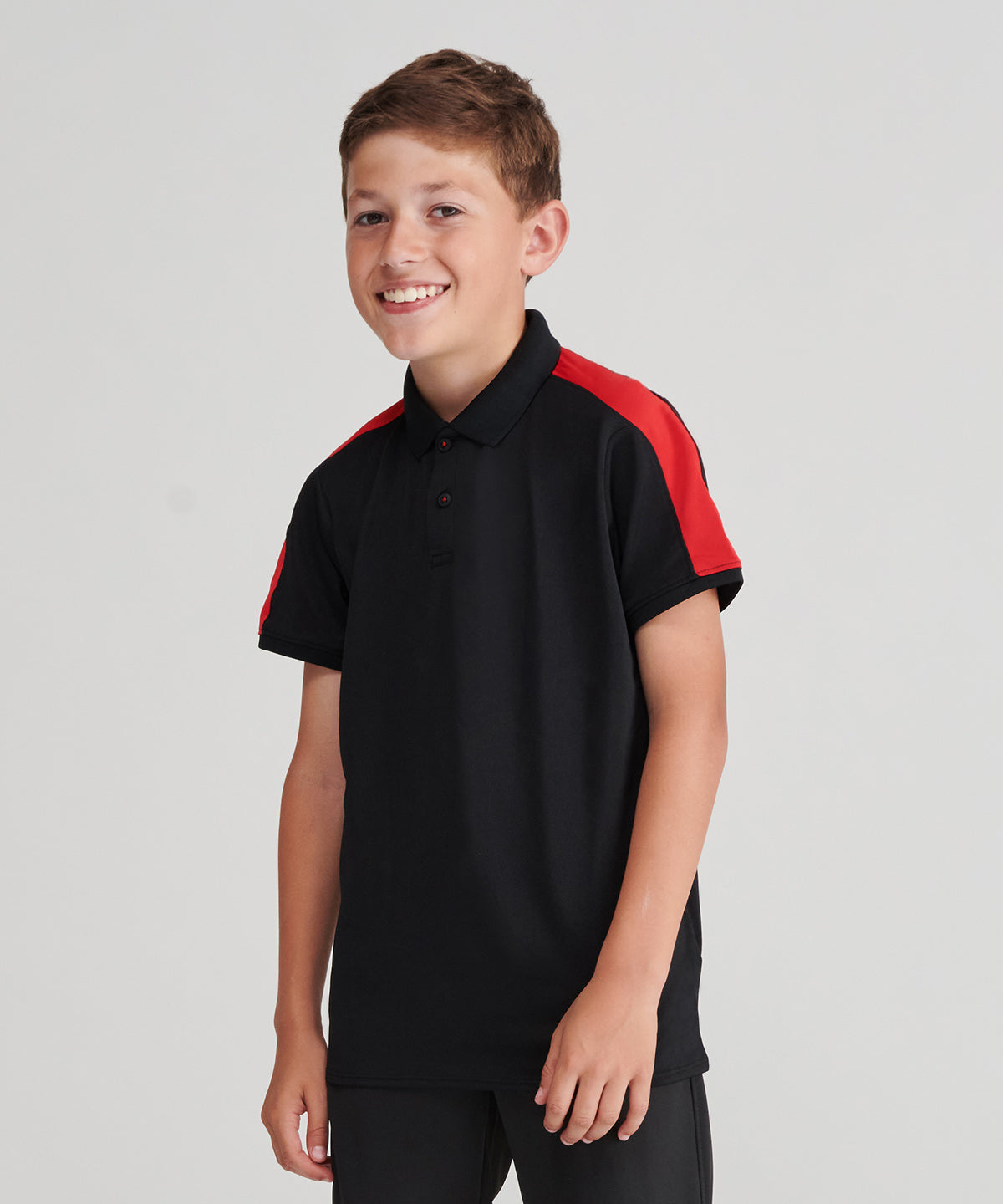 Pólóbolir - Kids Contrast Panel Polo