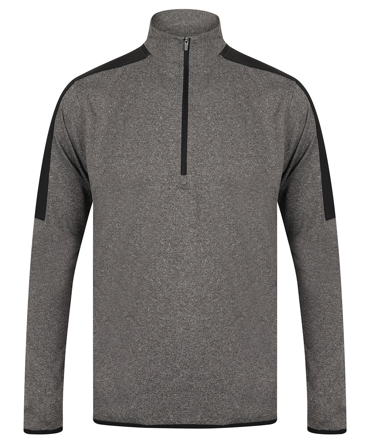 Íþróttatoppar - ¼ Zip Mid-layer With Contrast Panelling