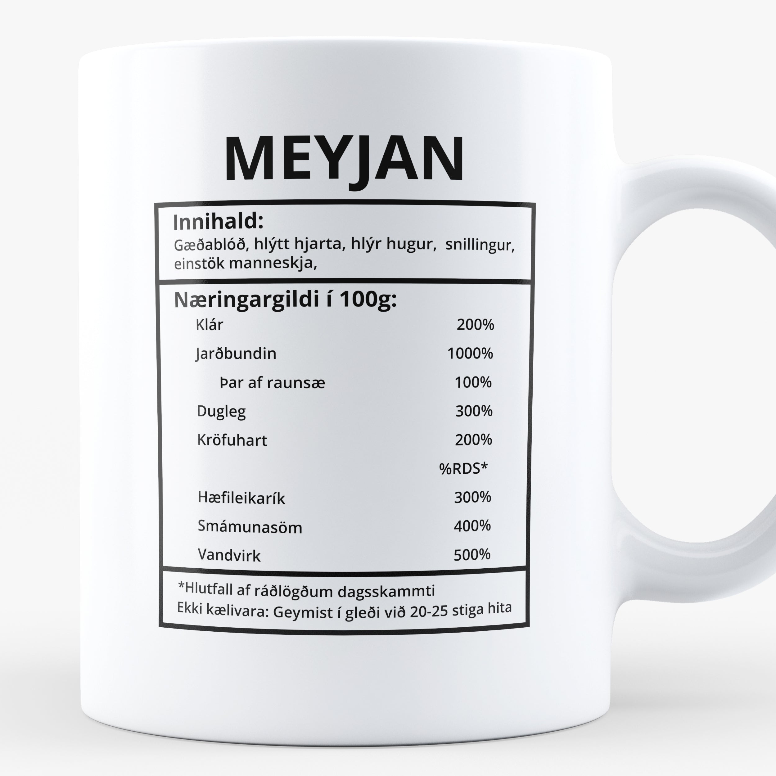 Meyja Innihaldslýsing - Bolli