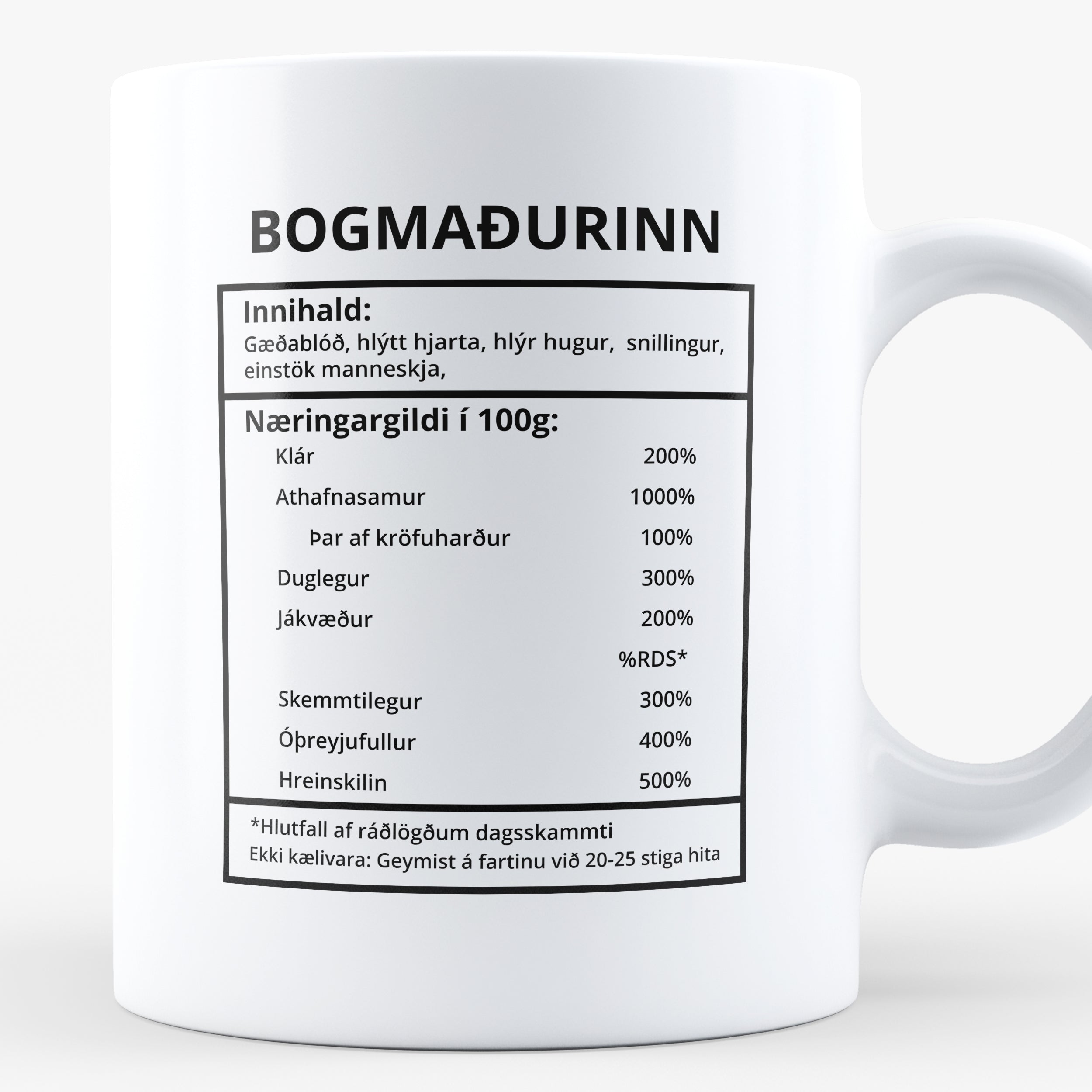 Bogamaðurinn Innihaldslýsing - Bolli