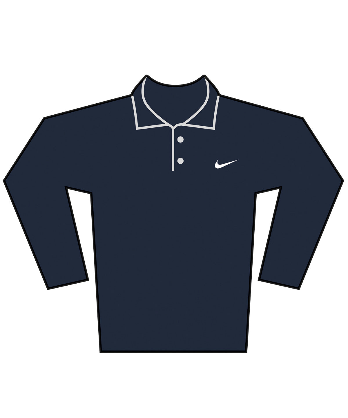 Pólóbolir - Nike Dri-FIT Victory Solid Long Sleeve Polo