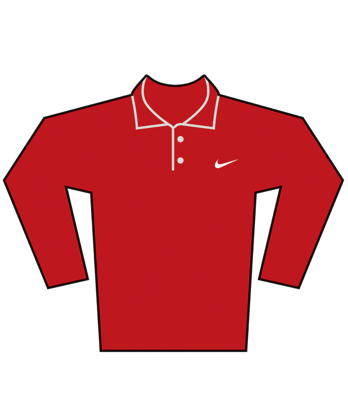 Pólóbolir - Nike Dri-FIT Victory Solid Long Sleeve Polo