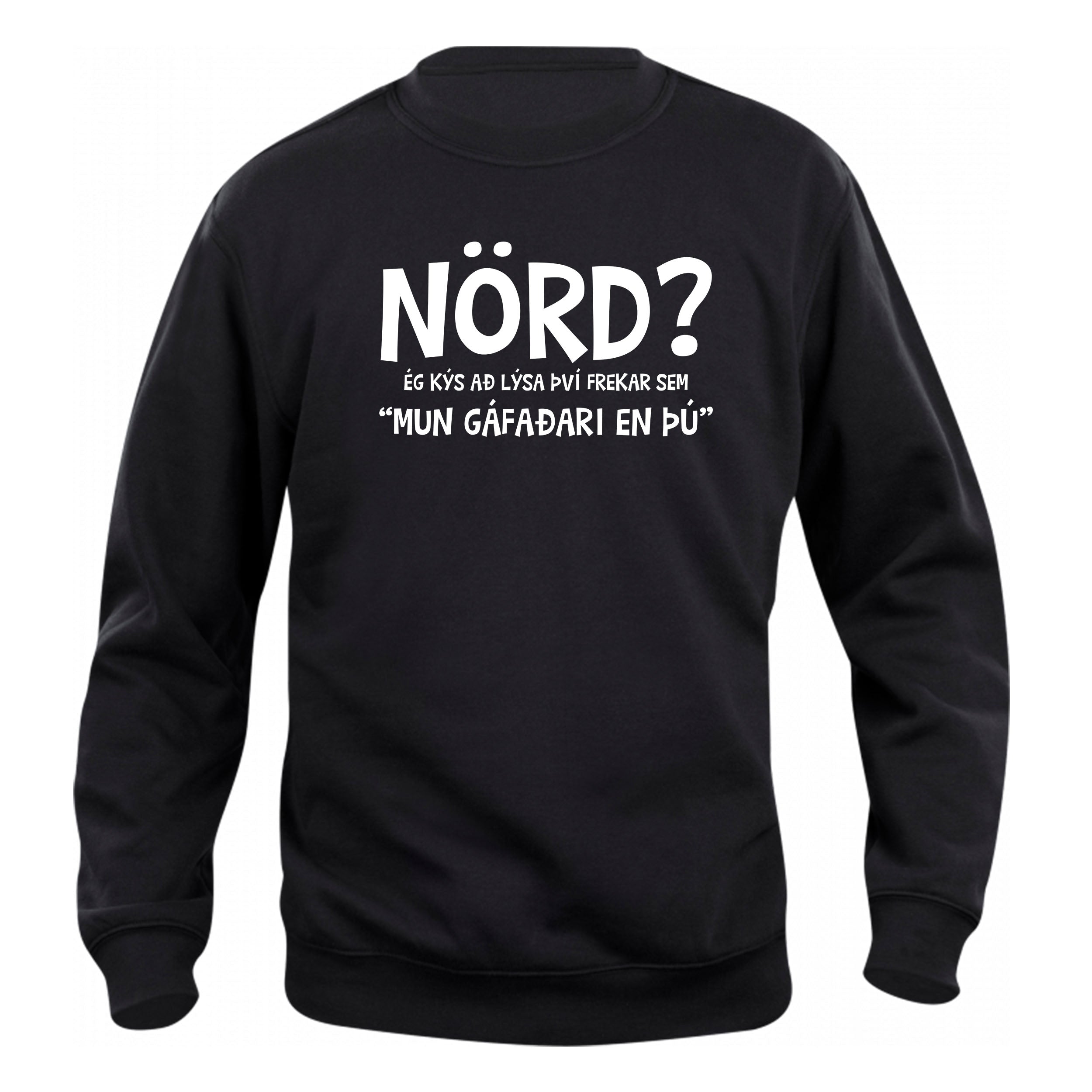 NÖRD - Peysa - Svört