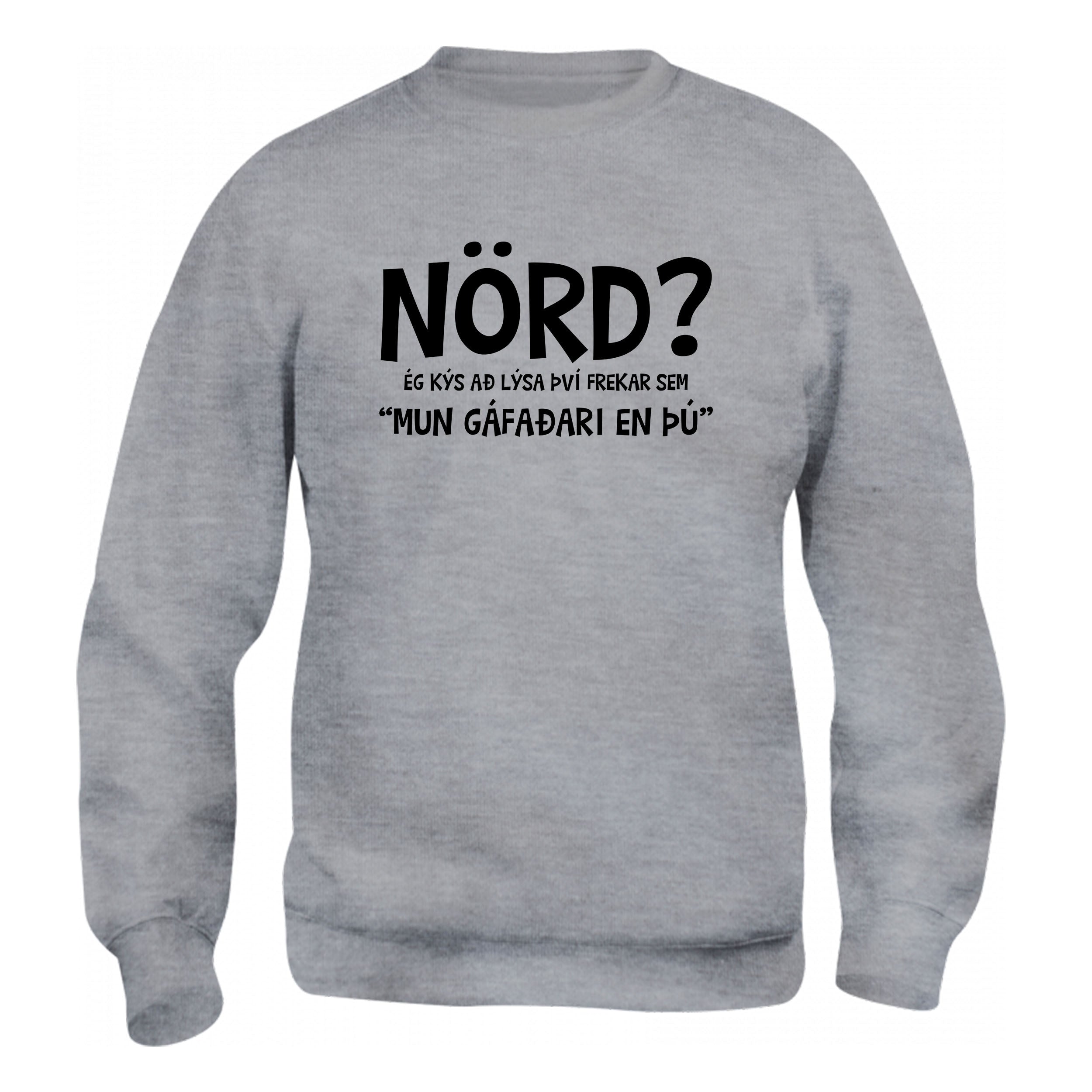 NÖRD - Peysa - Grá