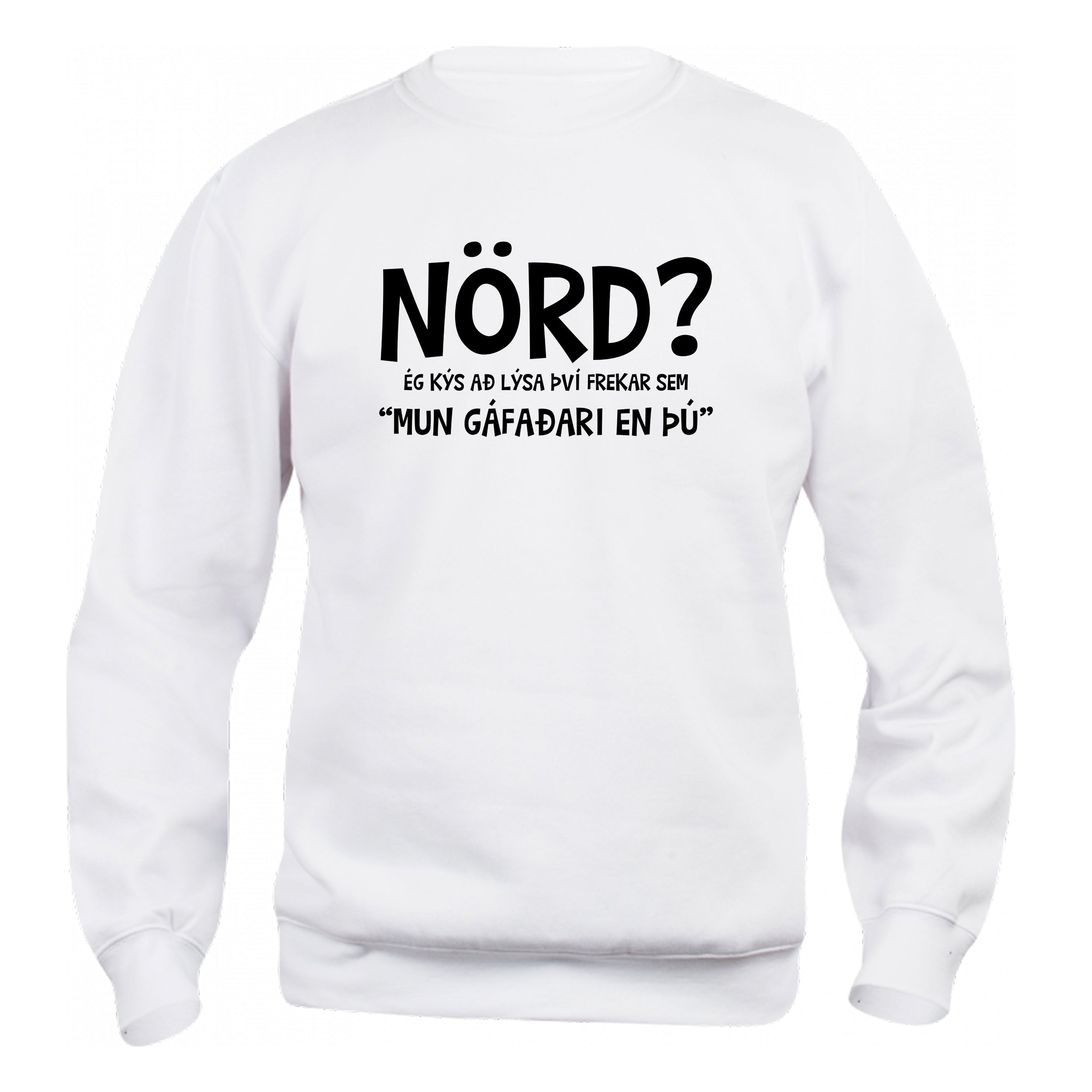 NÖRD - Peysa - Hvít