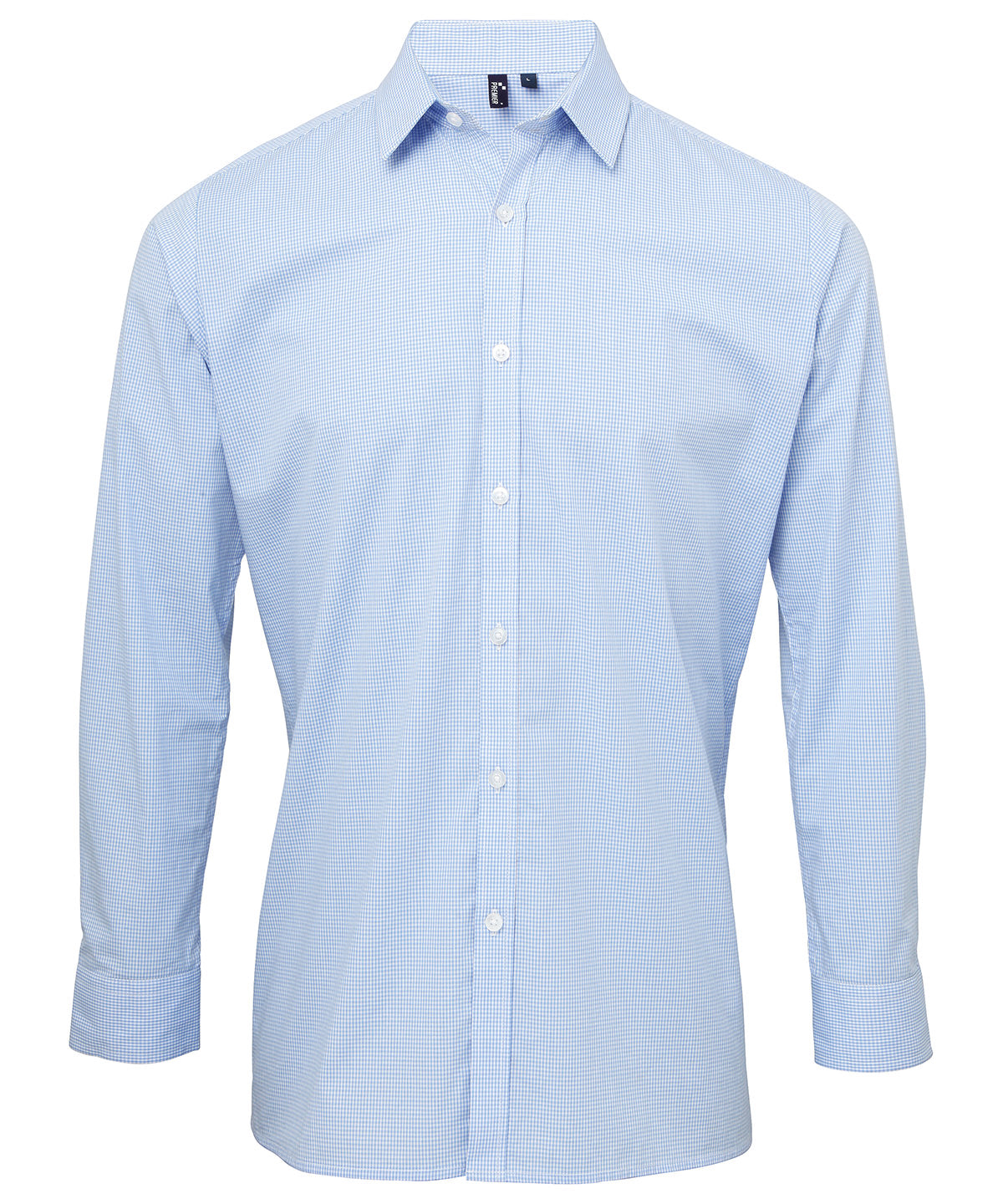 Bolir - Microcheck (Gingham) Long Sleeve Cotton Shirt