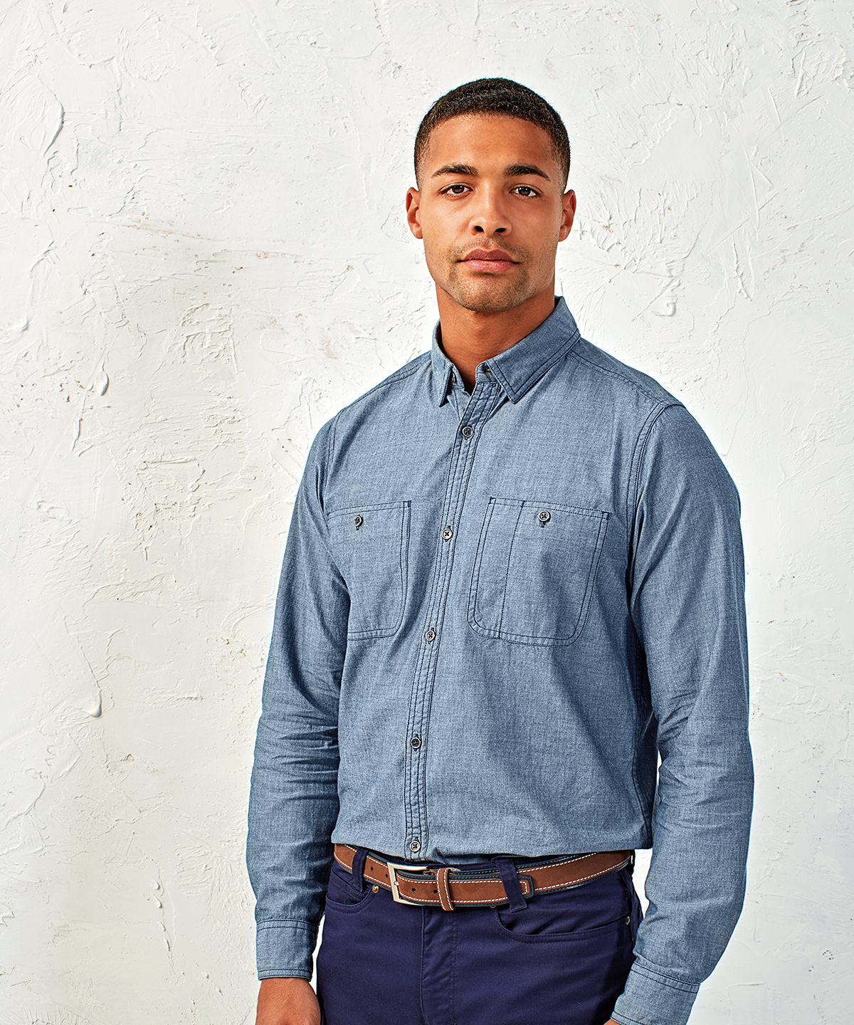 Bolir - Men’s Chambray Shirt, Organic And Fairtrade Certified