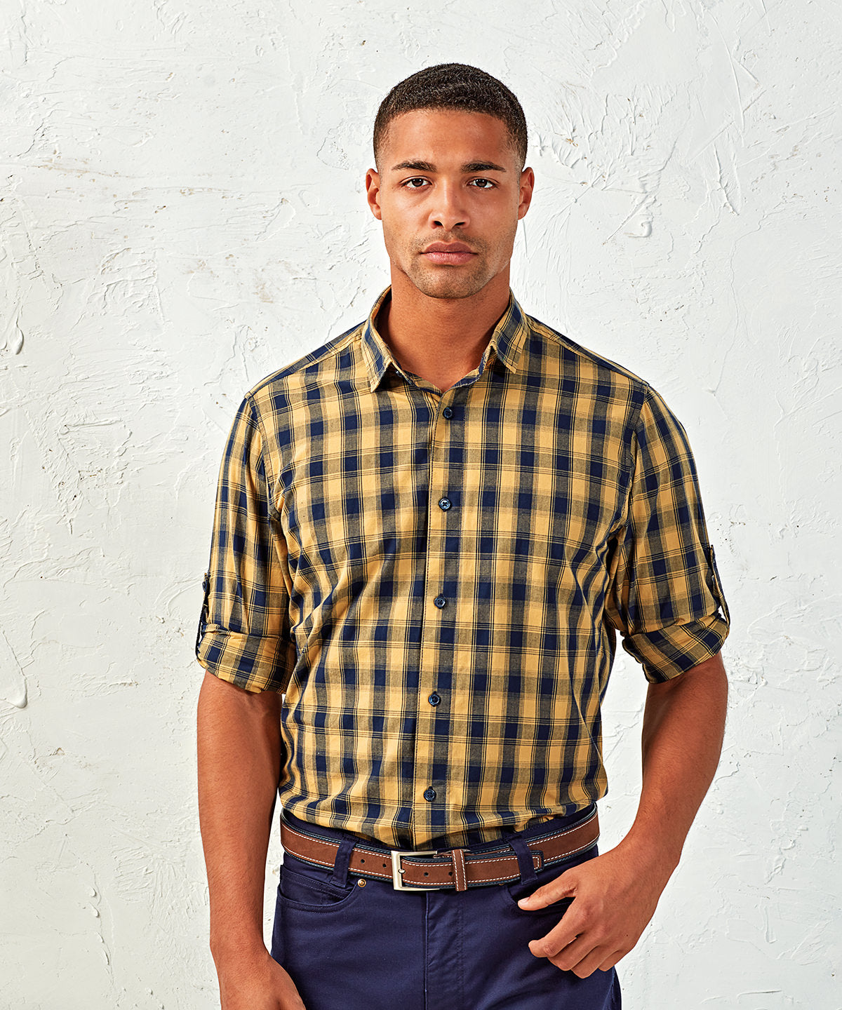 Bolir - Mulligan Check Cotton Long Sleeve Shirt