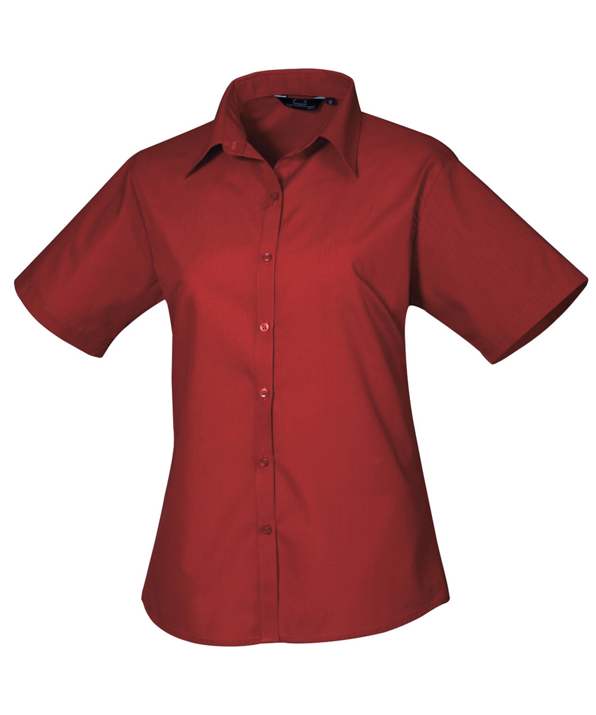Blússur - Women's Short Sleeve Poplin Blouse