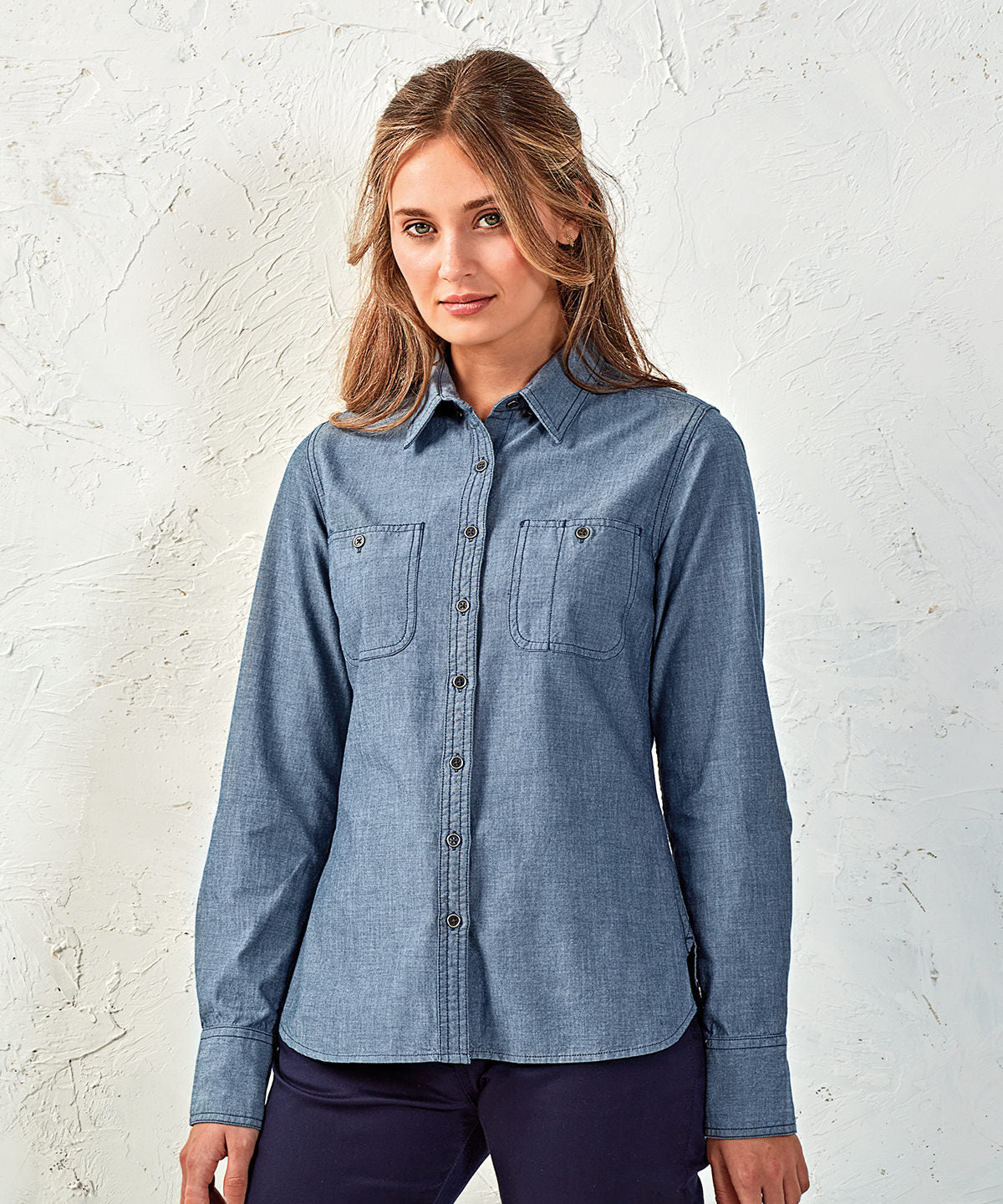 Bolir - Women’s Chambray Shirt, Organic And Fairtrade Certified