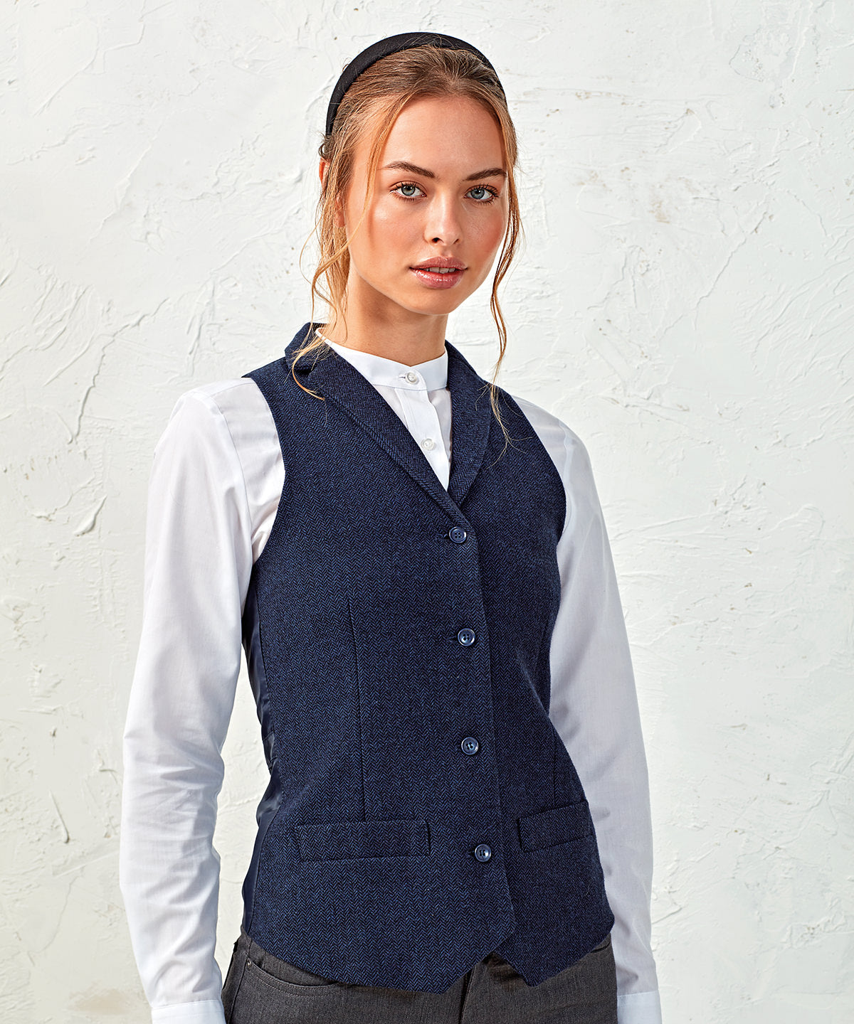 Mittisjakkar - Women's Herringbone Waistcoat