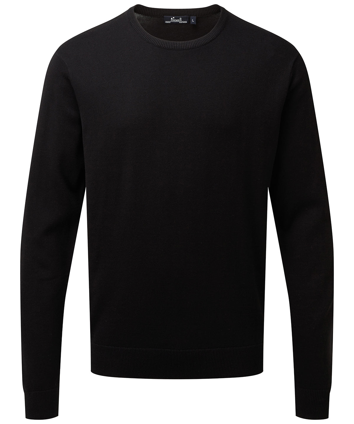 Prjónaðar peysur - Crew Neck Cotton-rich Knitted Sweater