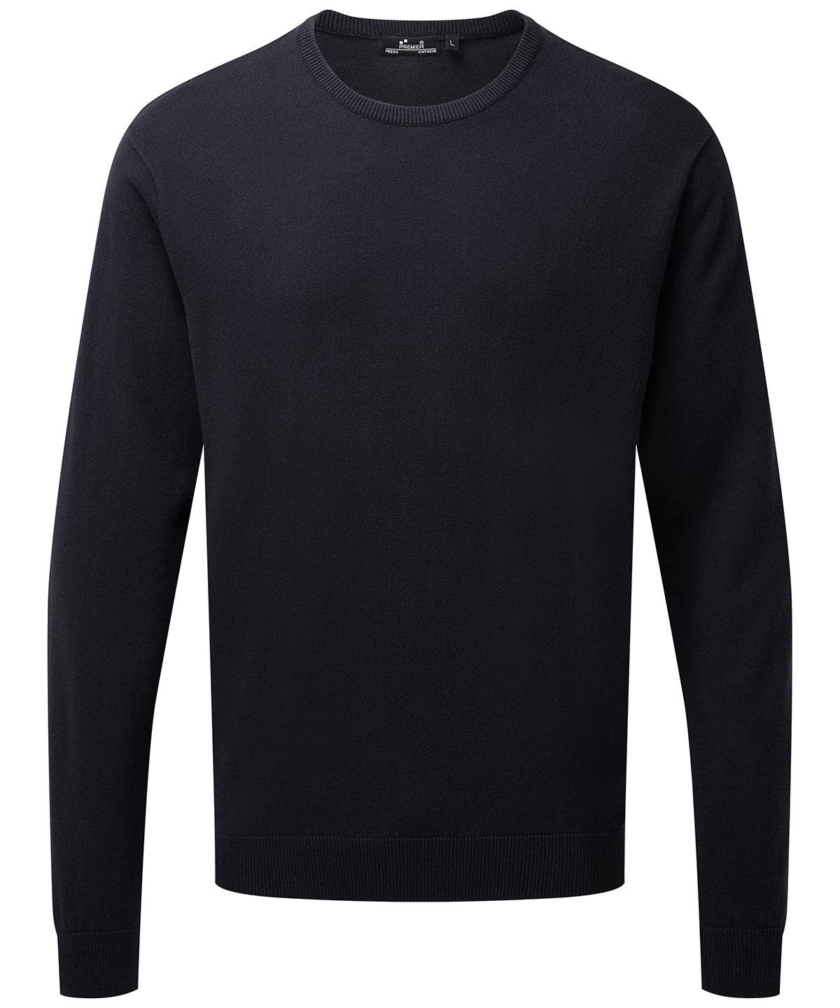 Prjónaðar peysur - Crew Neck Cotton-rich Knitted Sweater