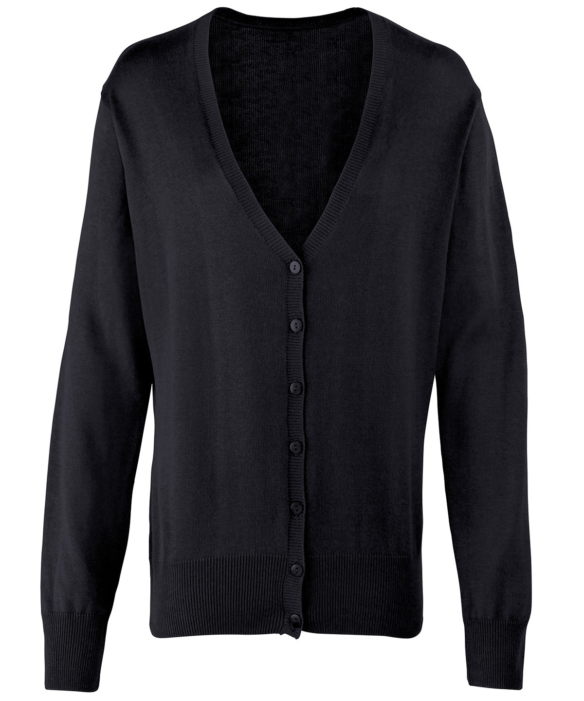 Cardigans - Women's Button-through Knitted Cardigan
