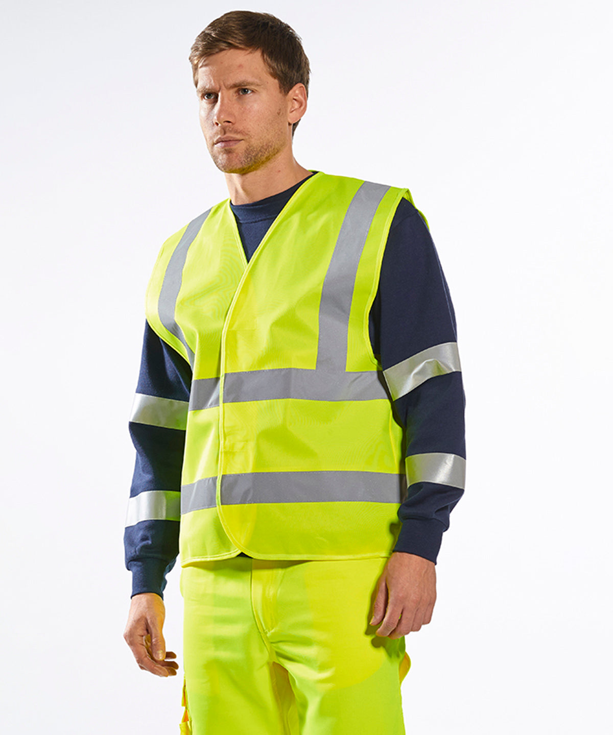 Öryggisvesti - Hi-vis Two-band-and-brace Vest (C470)